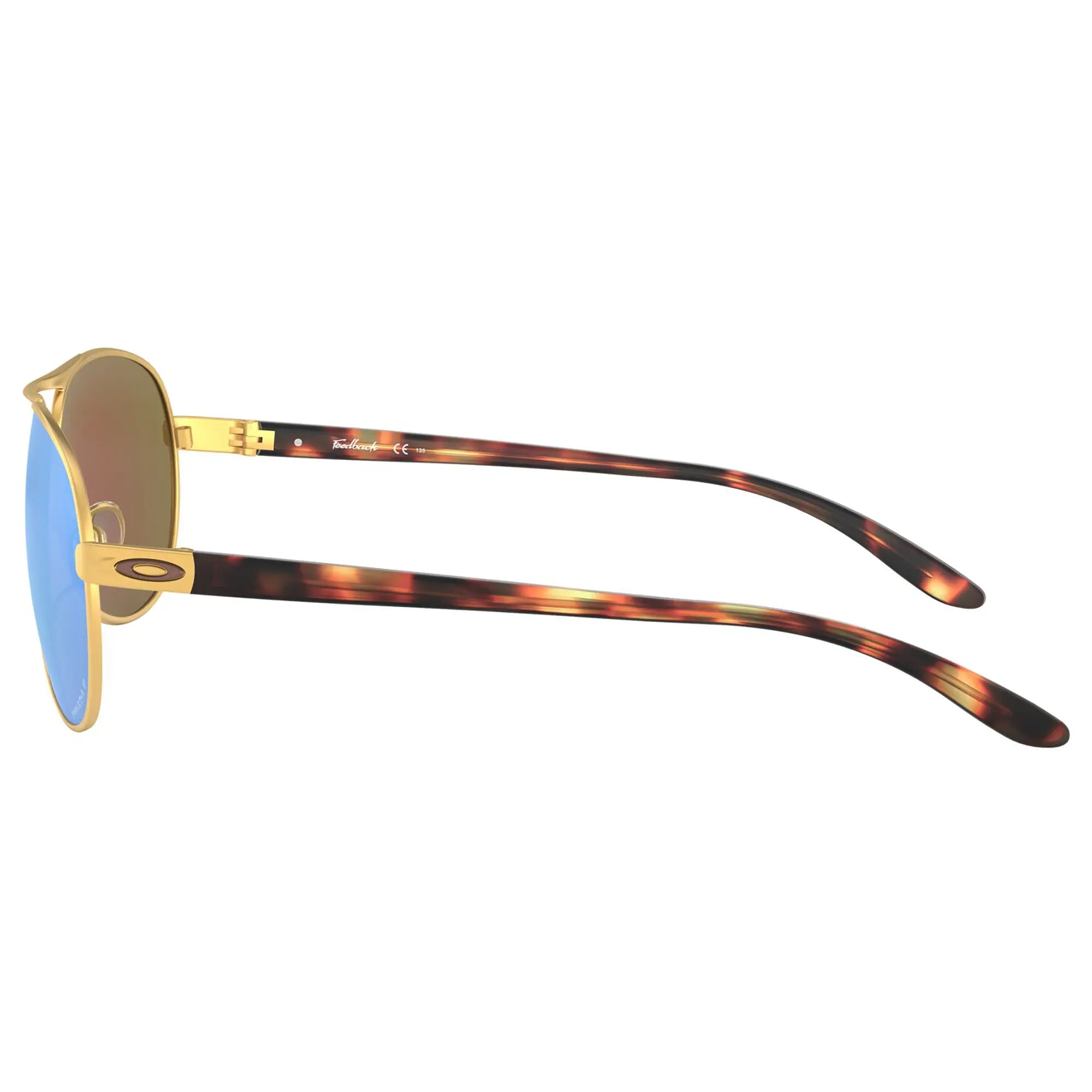 Oakley Feedback Ladies Sunglasses Satin Gold / Prizm Violet Polarized Lens - FREE UK Shipping, FREE 365 Day Returns | Moto Central