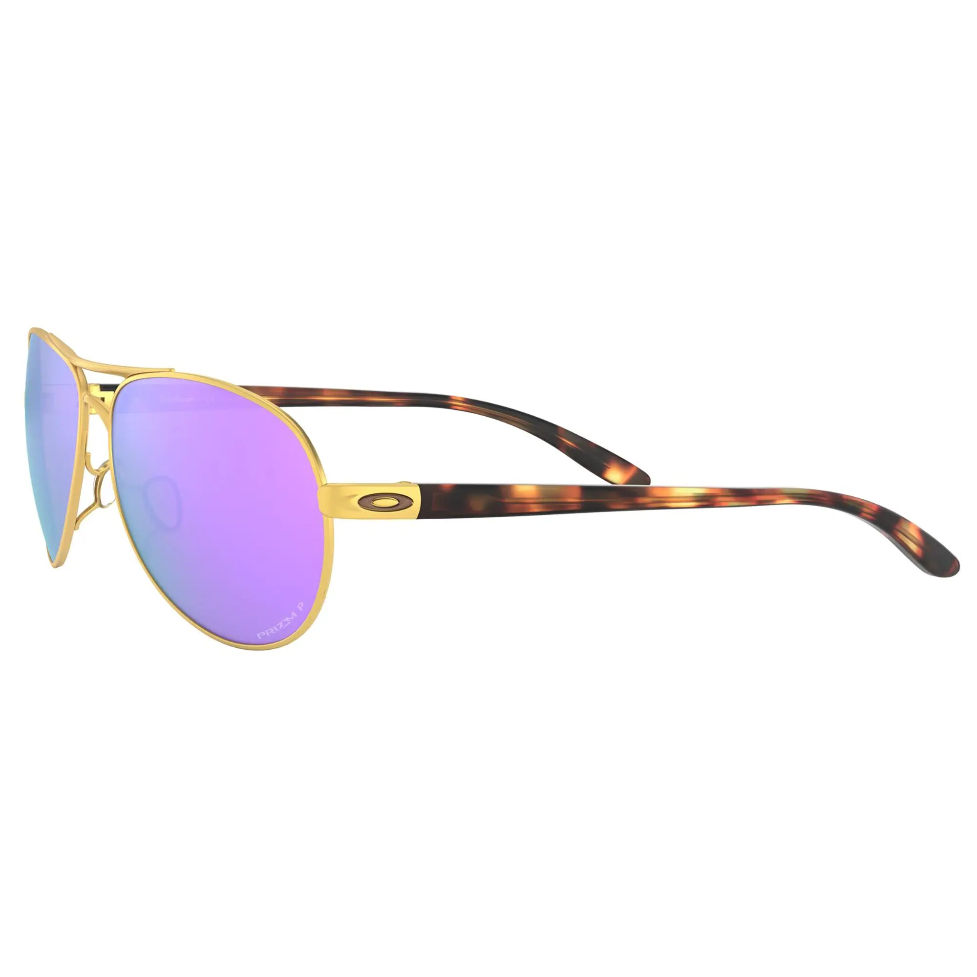 Oakley Feedback Ladies Sunglasses Satin Gold / Prizm Violet Polarized Lens - FREE UK Shipping, FREE 365 Day Returns | Moto Central