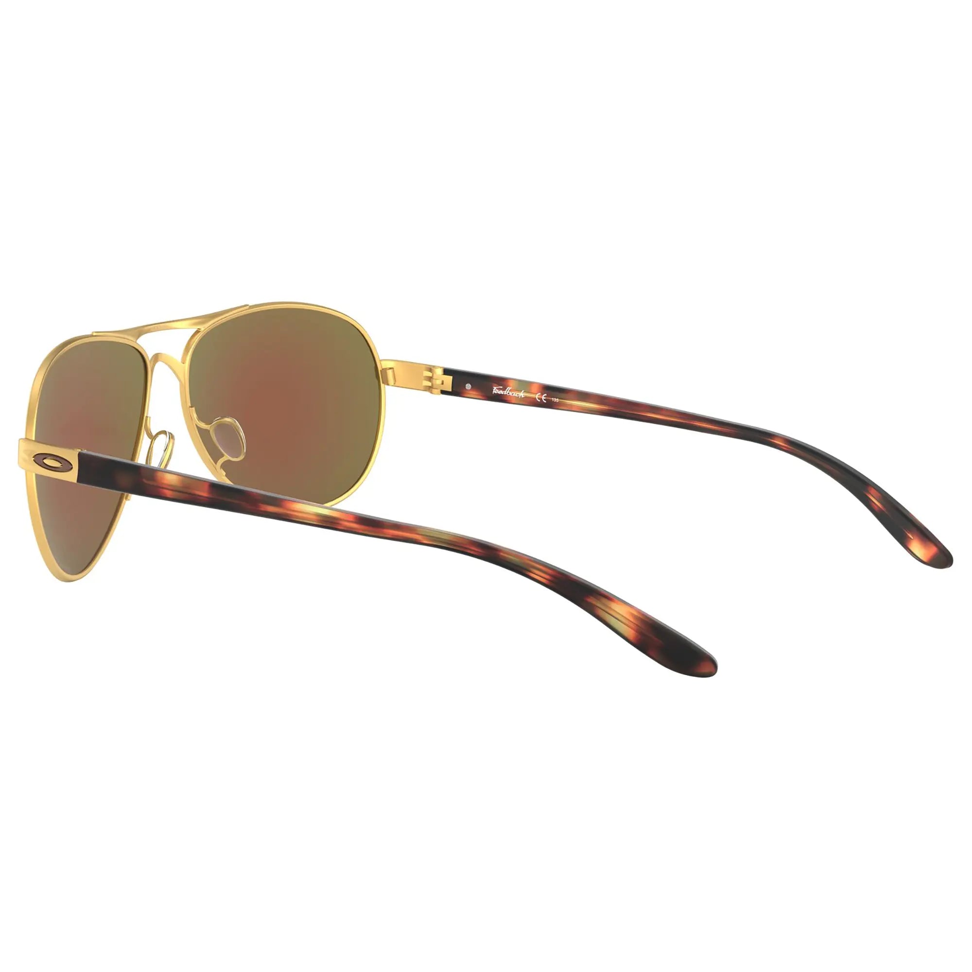 Oakley Feedback Ladies Sunglasses Satin Gold / Prizm Violet Polarized Lens - FREE UK Shipping, FREE 365 Day Returns | Moto Central