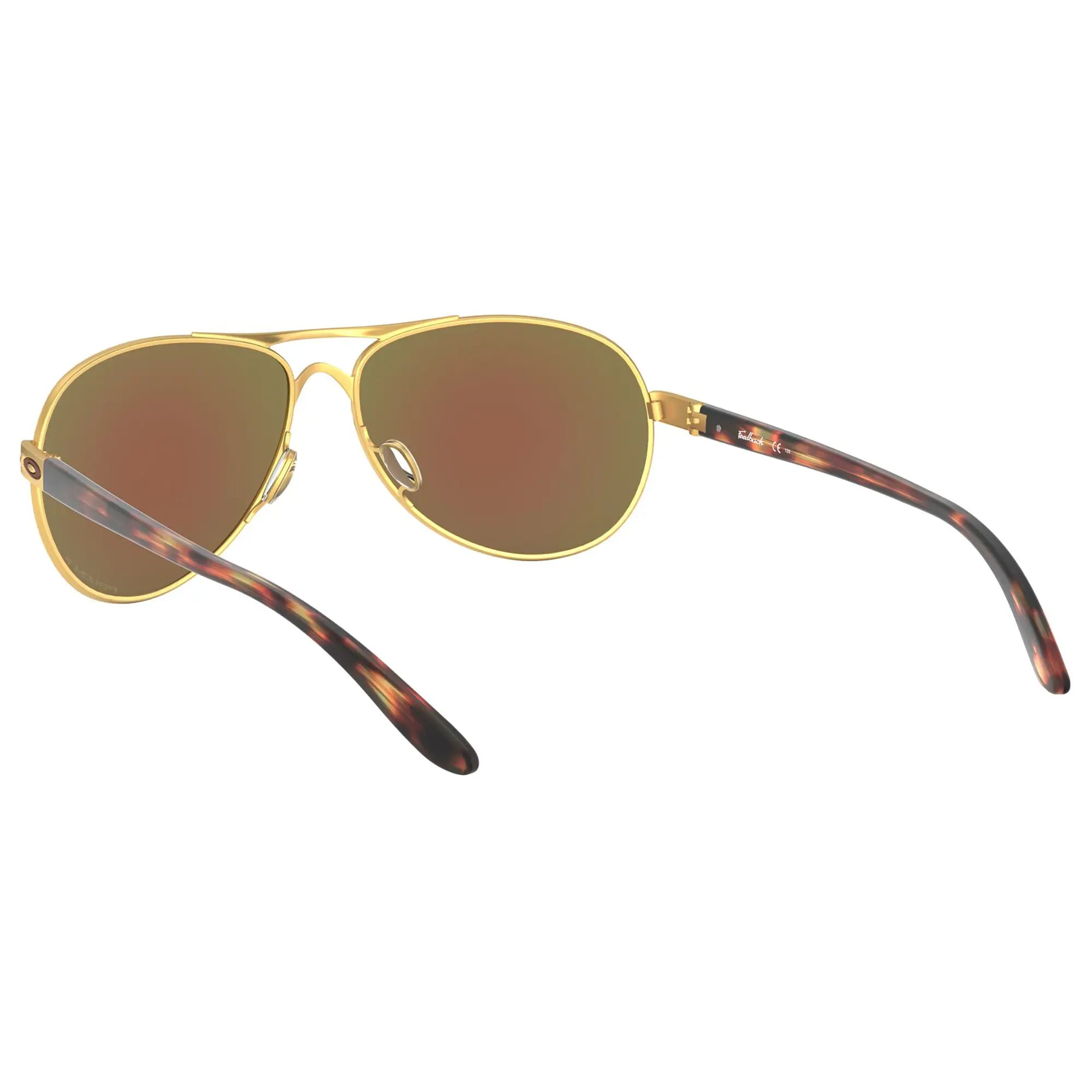 Oakley Feedback Ladies Sunglasses Satin Gold / Prizm Violet Polarized Lens - FREE UK Shipping, FREE 365 Day Returns | Moto Central