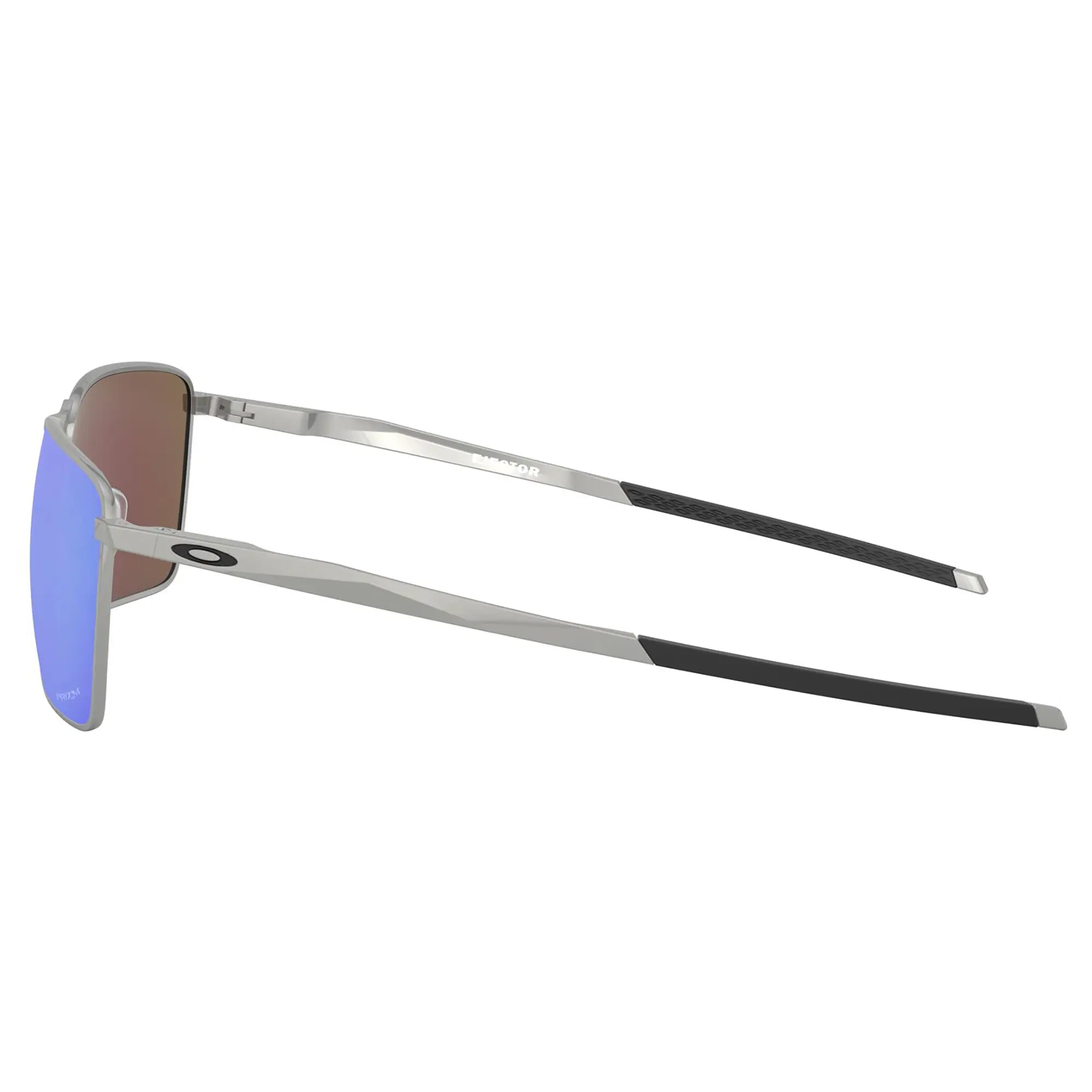 Oakley Ejector Sunglasses Satin Chrome / Prizm Sapphire Lens - FREE UK Shipping, FREE 365 Day Returns | Moto Central