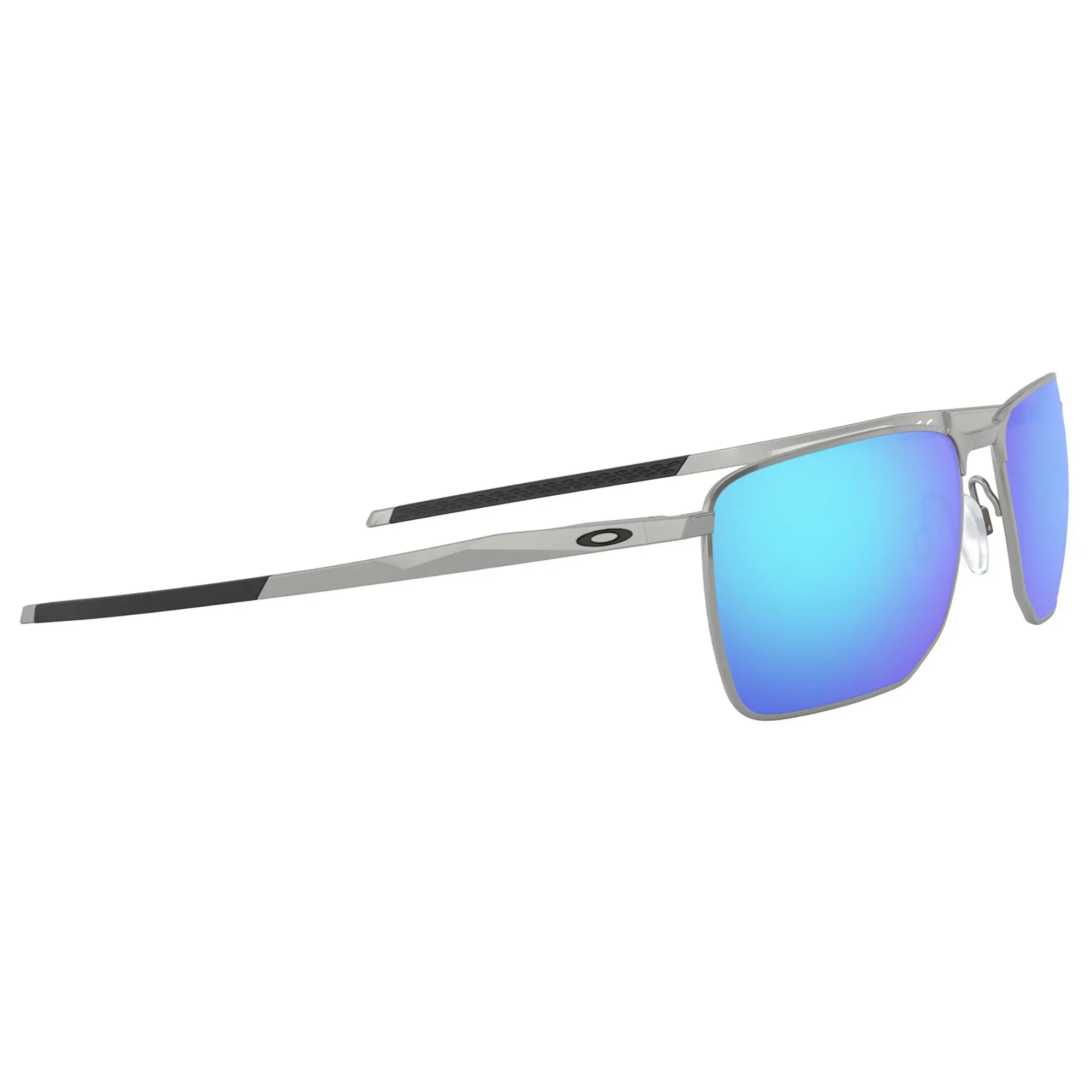 Oakley Ejector Sunglasses Satin Chrome / Prizm Sapphire Lens - FREE UK Shipping, FREE 365 Day Returns | Moto Central