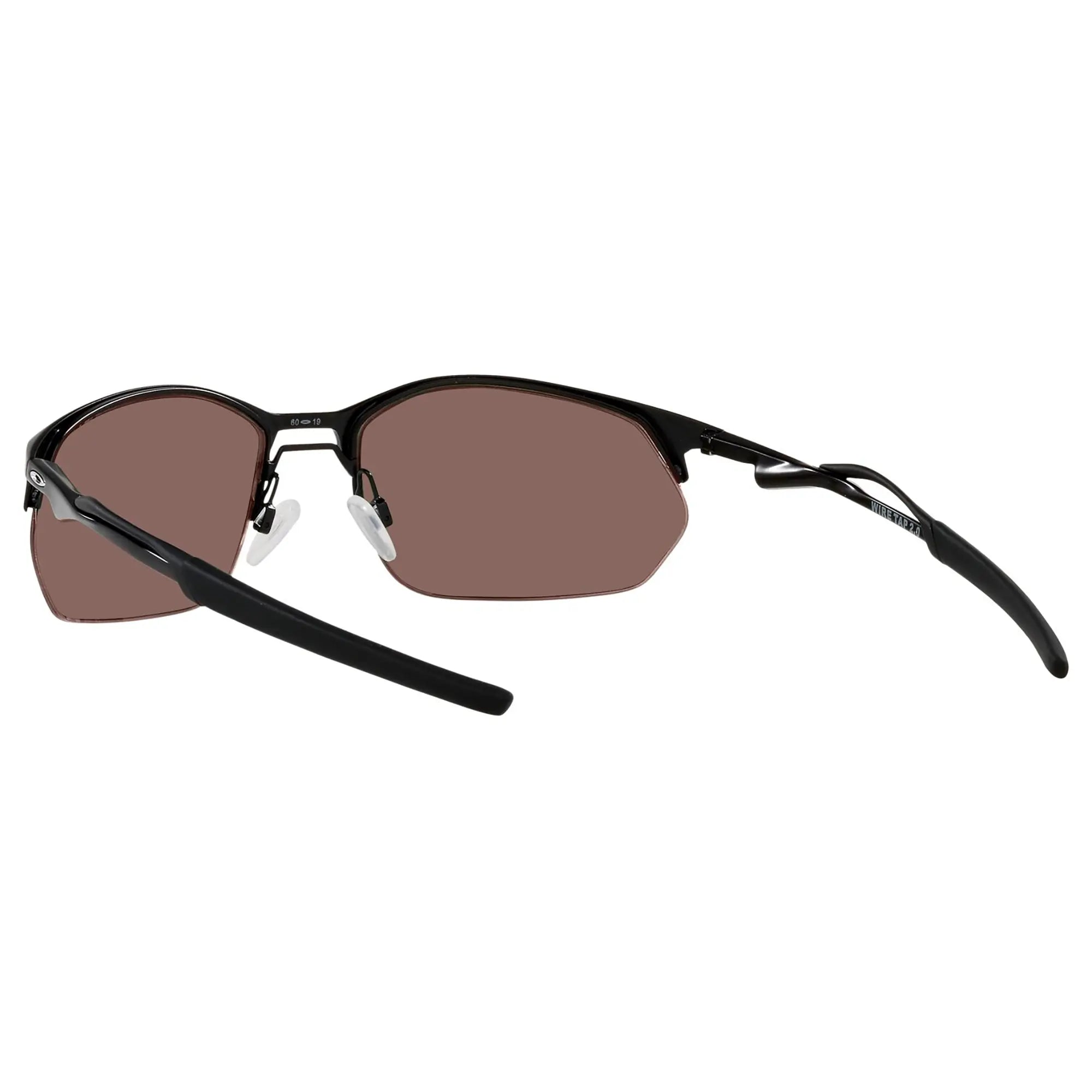 Oakley Wire Tap 2.0 Sunglasses Satin Black / Prizm Sapphire Lens - FREE UK Shipping, FREE 365 Day Returns | Moto Central