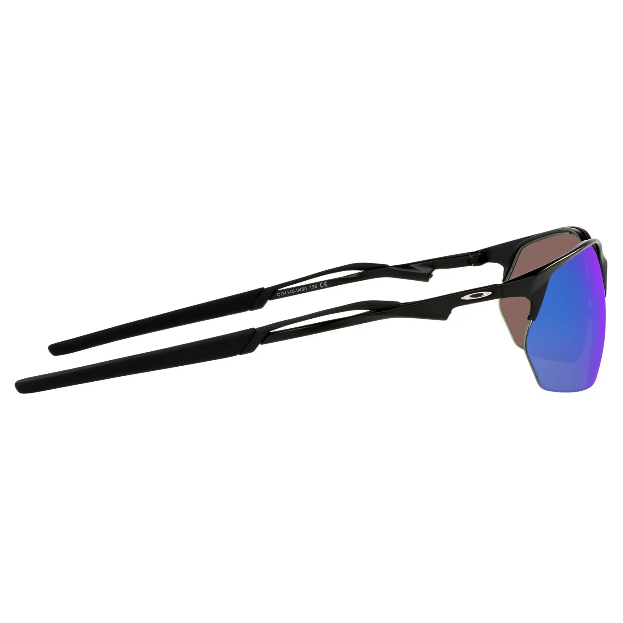 Oakley Wire Tap 2.0 Sunglasses Satin Black / Prizm Sapphire Lens - FREE UK Shipping, FREE 365 Day Returns | Moto Central