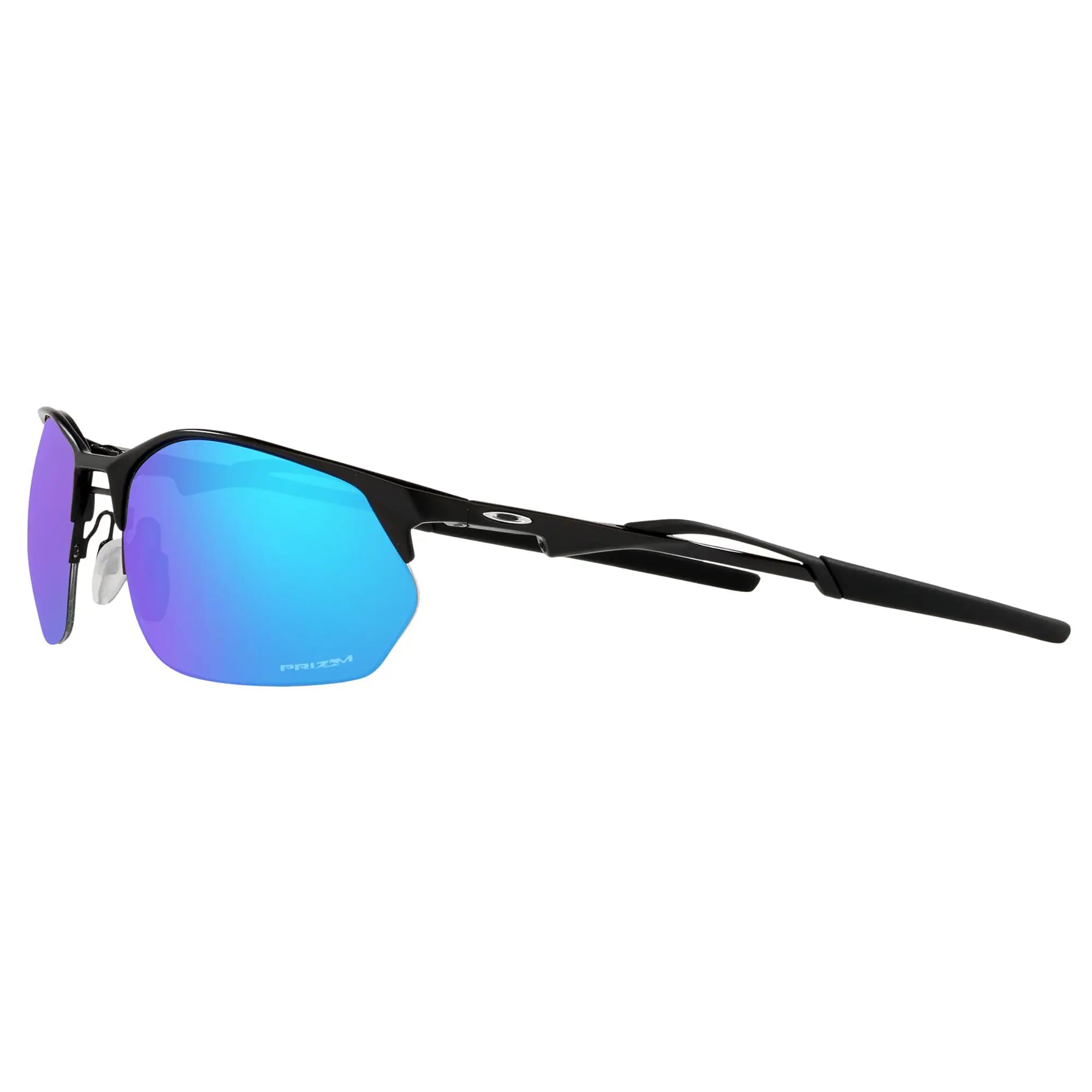 Oakley Wire Tap 2.0 Sunglasses Satin Black / Prizm Sapphire Lens - FREE UK Shipping, FREE 365 Day Returns | Moto Central