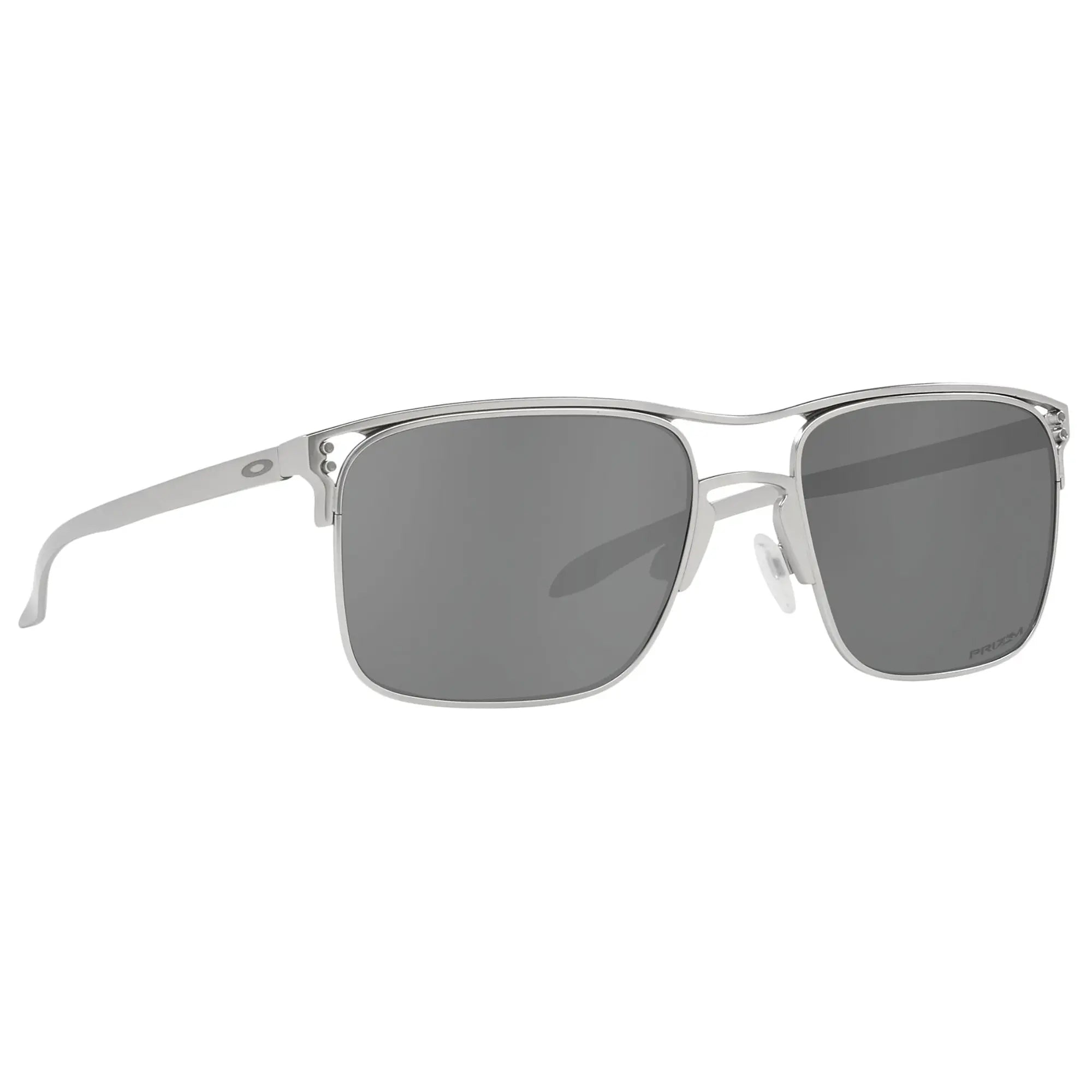 Oakley Holbrook Ti Sunglasses Satin Chrome / Prizm Black - FREE UK Shipping, FREE 365 Day Returns | Moto Central