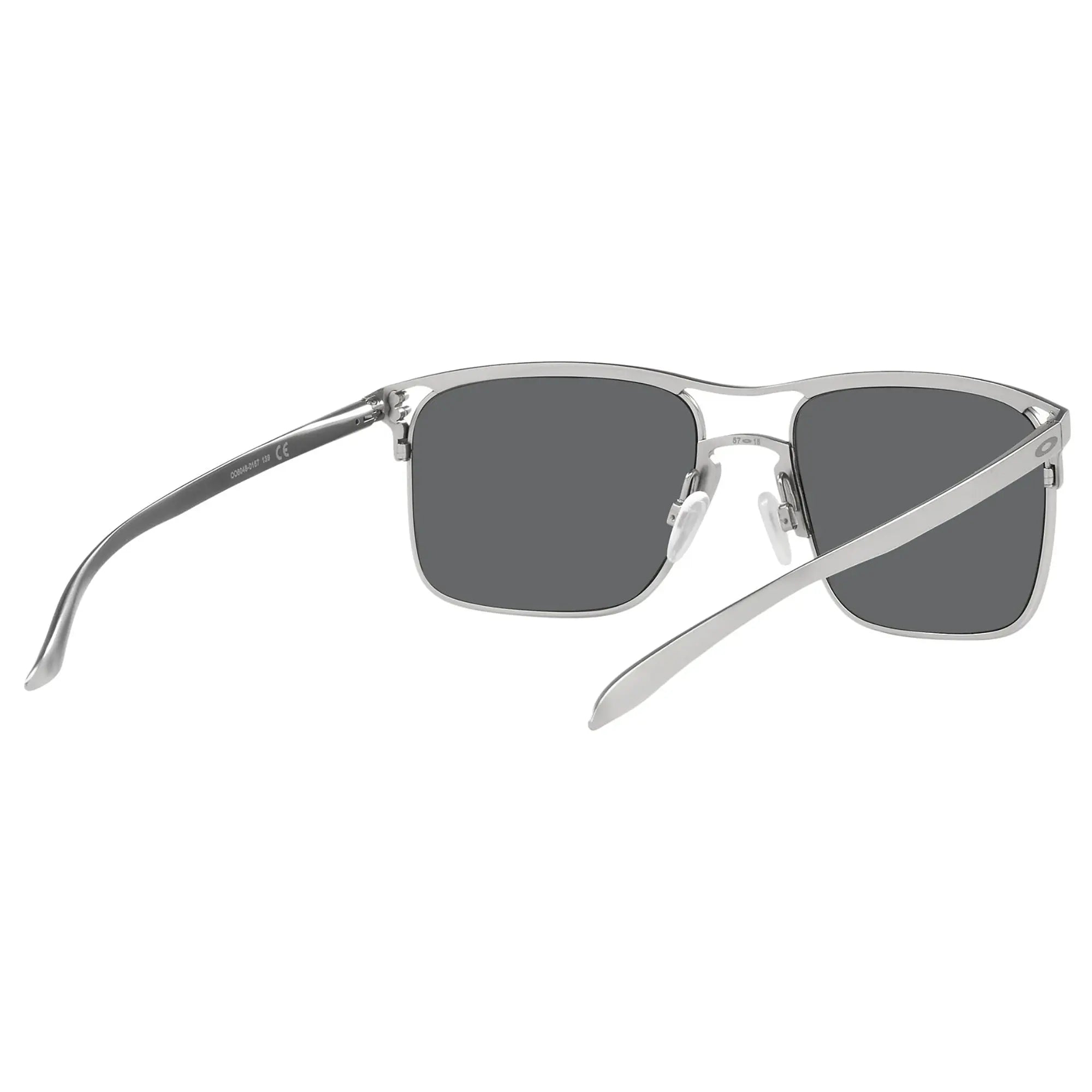 Oakley Holbrook Ti Sunglasses Satin Chrome / Prizm Black - FREE UK Shipping, FREE 365 Day Returns | Moto Central