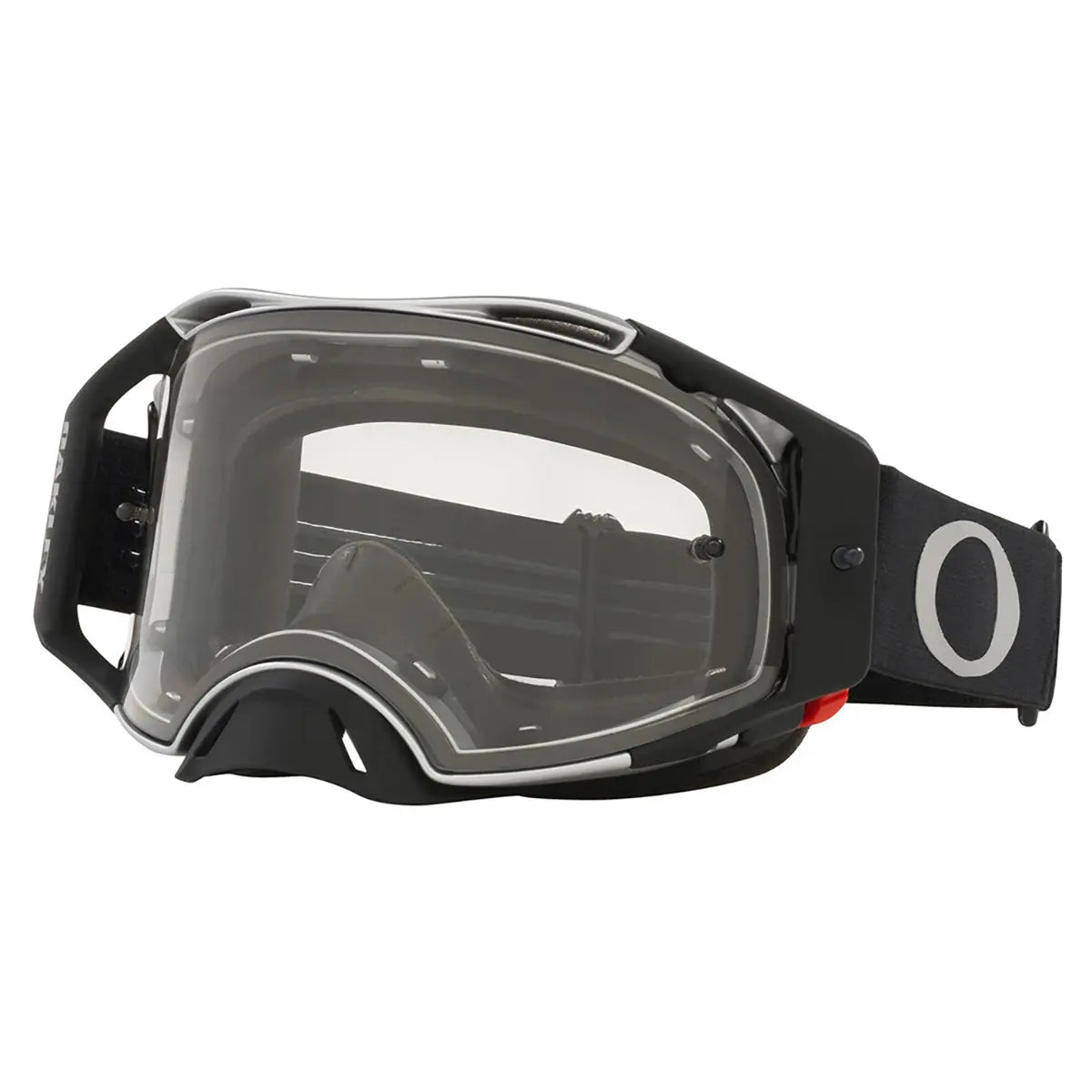 Oakley Airbrake Tuff Blocks MX Goggles Black Gunmetal / Clear - FREE UK Shipping, FREE 365 Day Returns | Moto Central