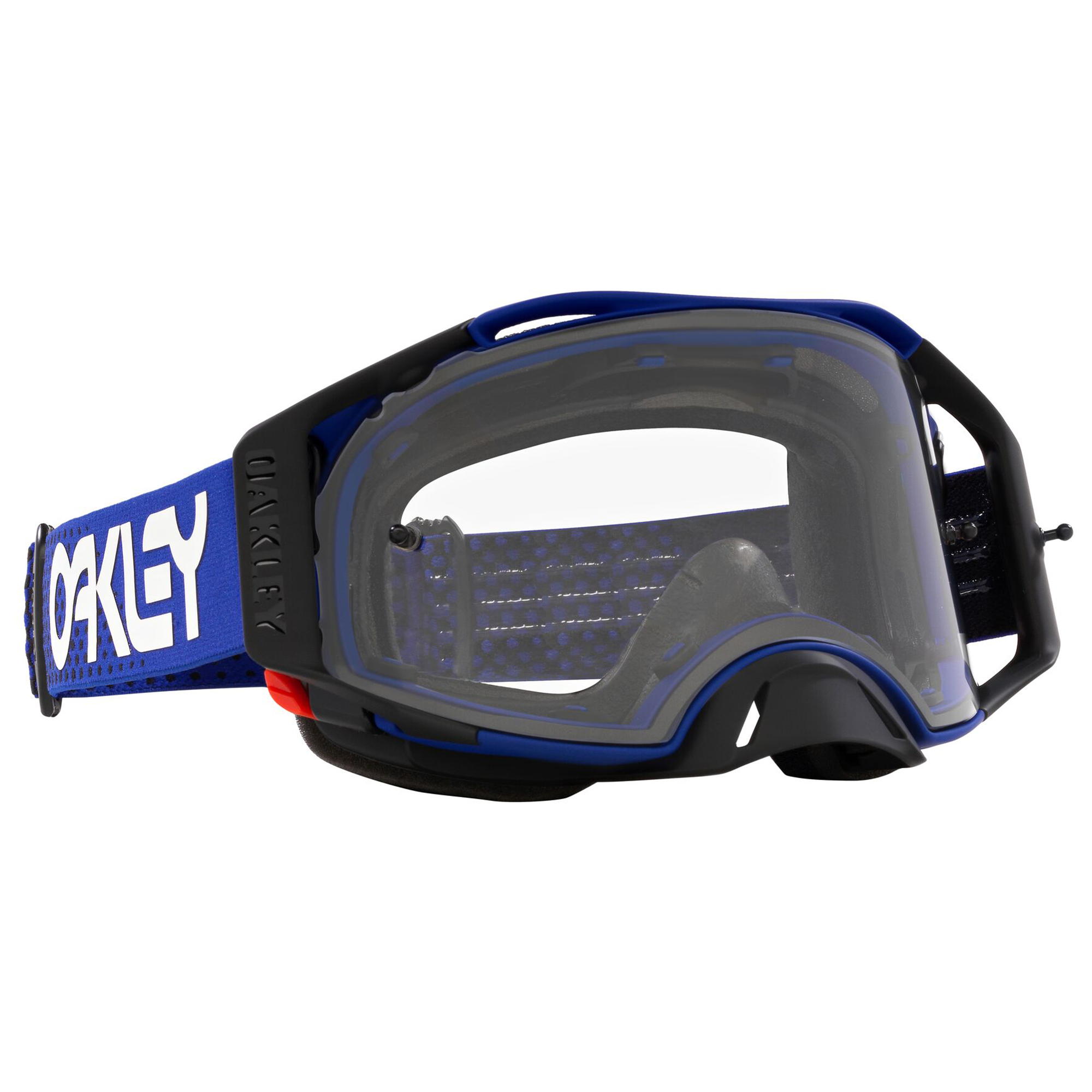 Oakley Airbrake Moto B1B MX Goggles Blue / Clear - FREE UK Shipping, FREE 365 Day Returns | Moto Central