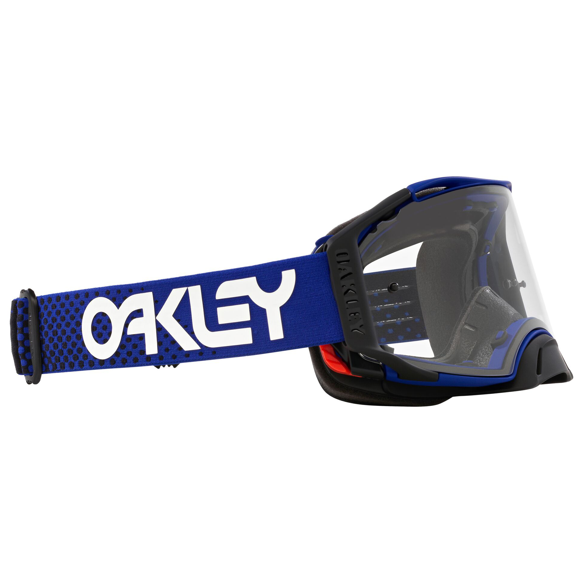 Oakley Airbrake Moto B1B MX Goggles Blue / Clear - FREE UK Shipping, FREE 365 Day Returns | Moto Central