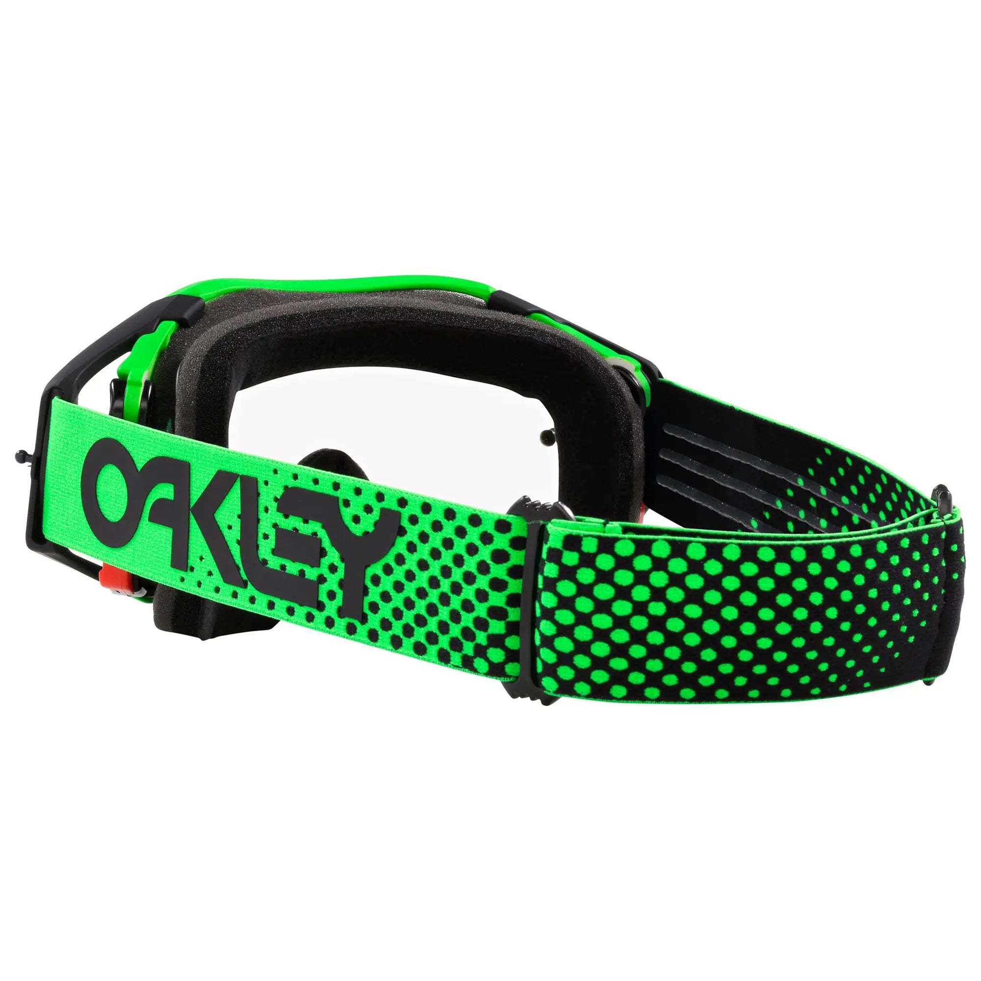Oakley Airbrake Moto B1B MX Goggles Green / Clear - FREE UK Shipping, FREE 365 Day Returns | Moto Central