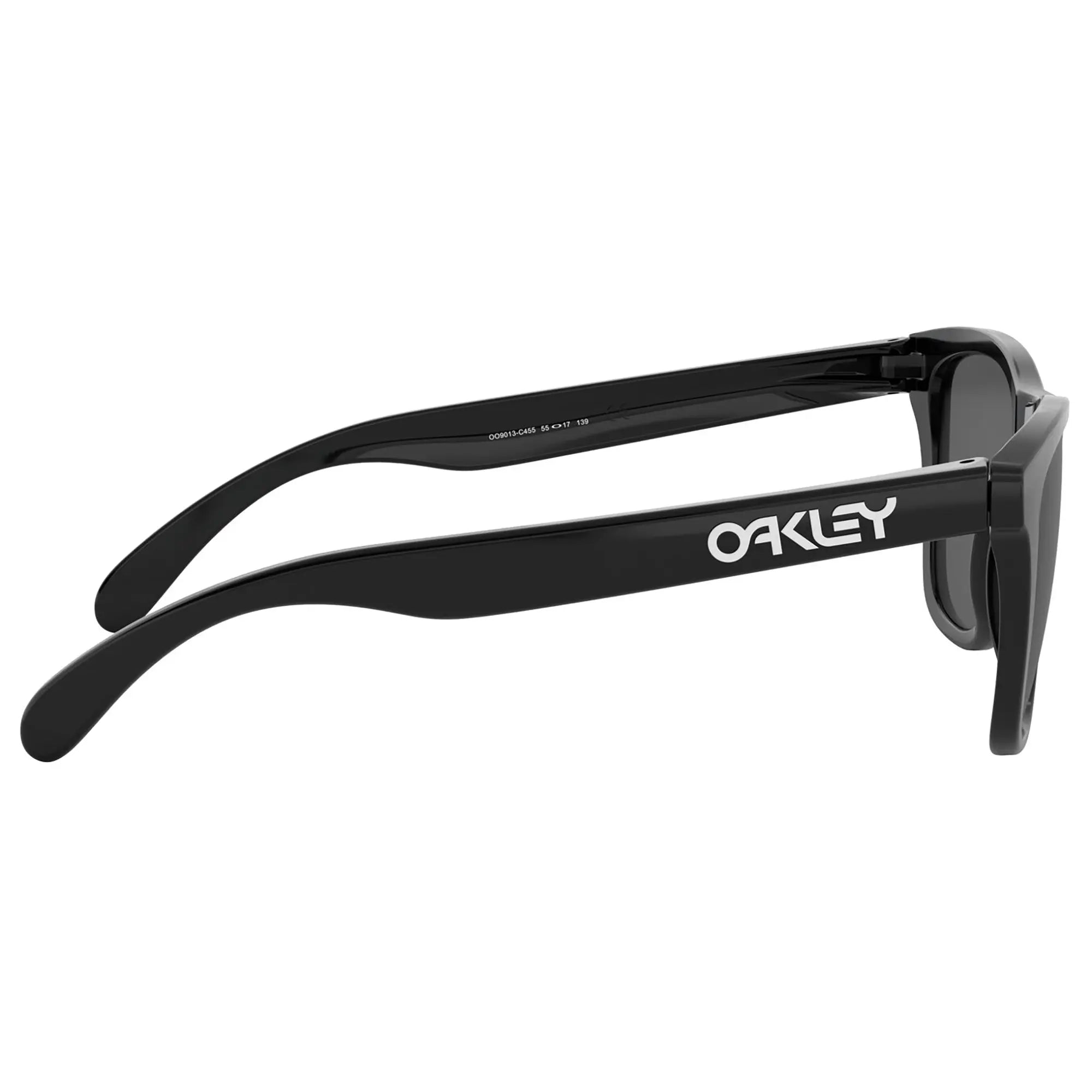 Oakley Frogskins Sunglasses Polished Black / Prizm Black Lens - FREE UK Shipping, FREE 365 Day Returns | Moto Central