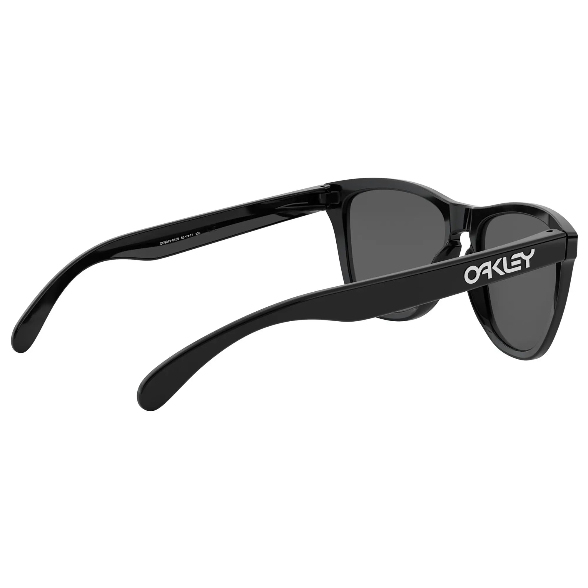 Oakley Frogskins Sunglasses Polished Black / Prizm Black Lens - FREE UK Shipping, FREE 365 Day Returns | Moto Central