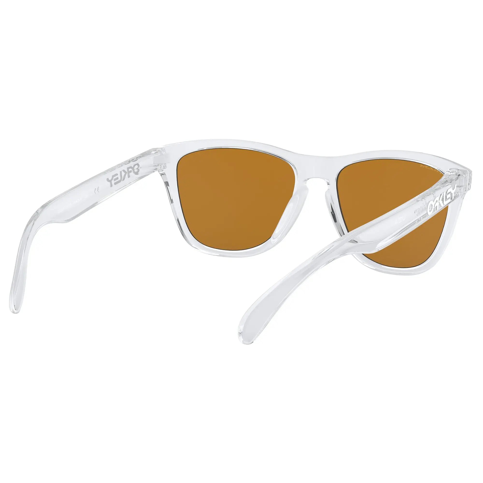 Oakley Frogskins Sunglasses Polished Clear / Prizm Violet Lens - FREE UK Shipping, FREE 365 Day Returns | Moto Central