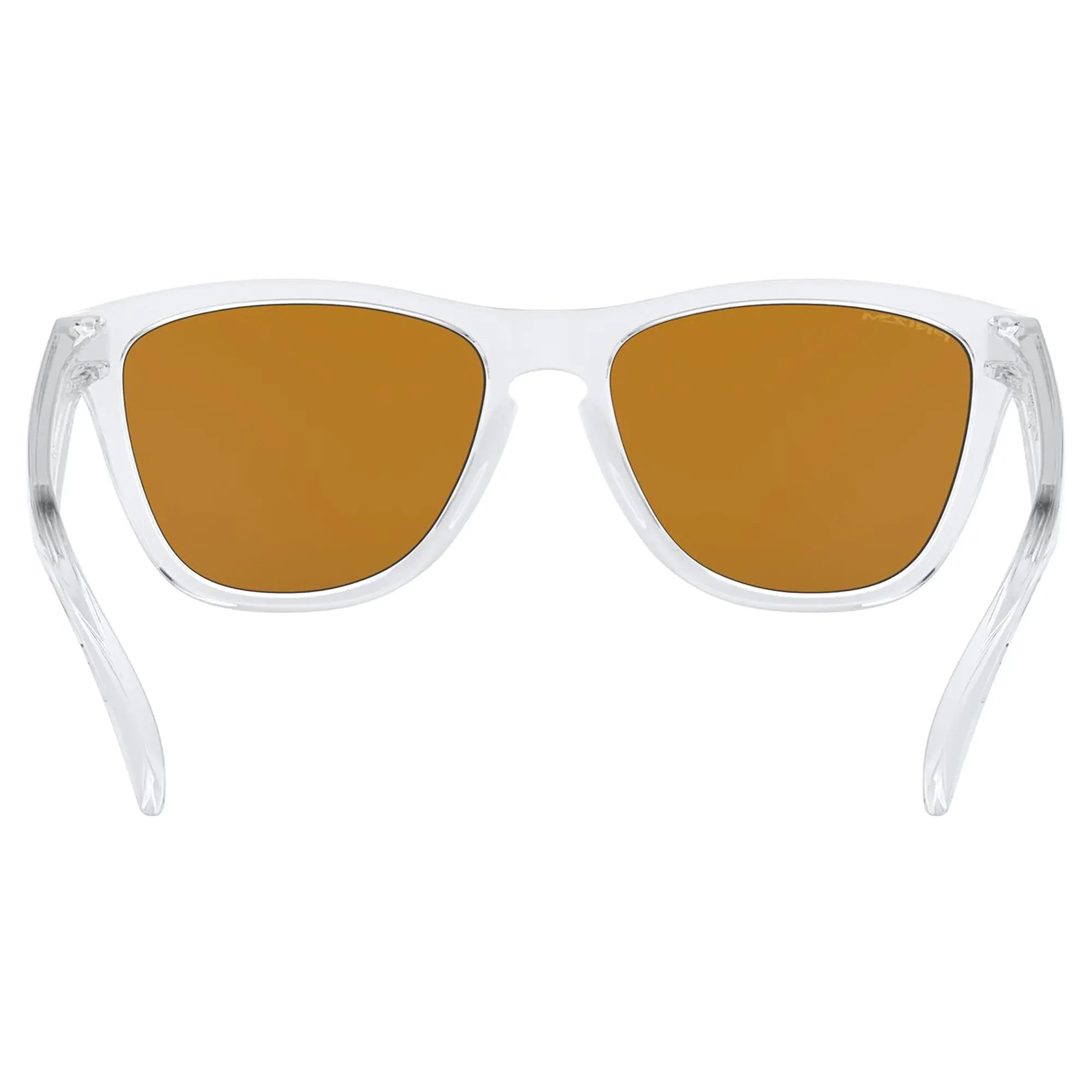 Oakley Frogskins Sunglasses Polished Clear / Prizm Violet Lens - FREE UK Shipping, FREE 365 Day Returns | Moto Central