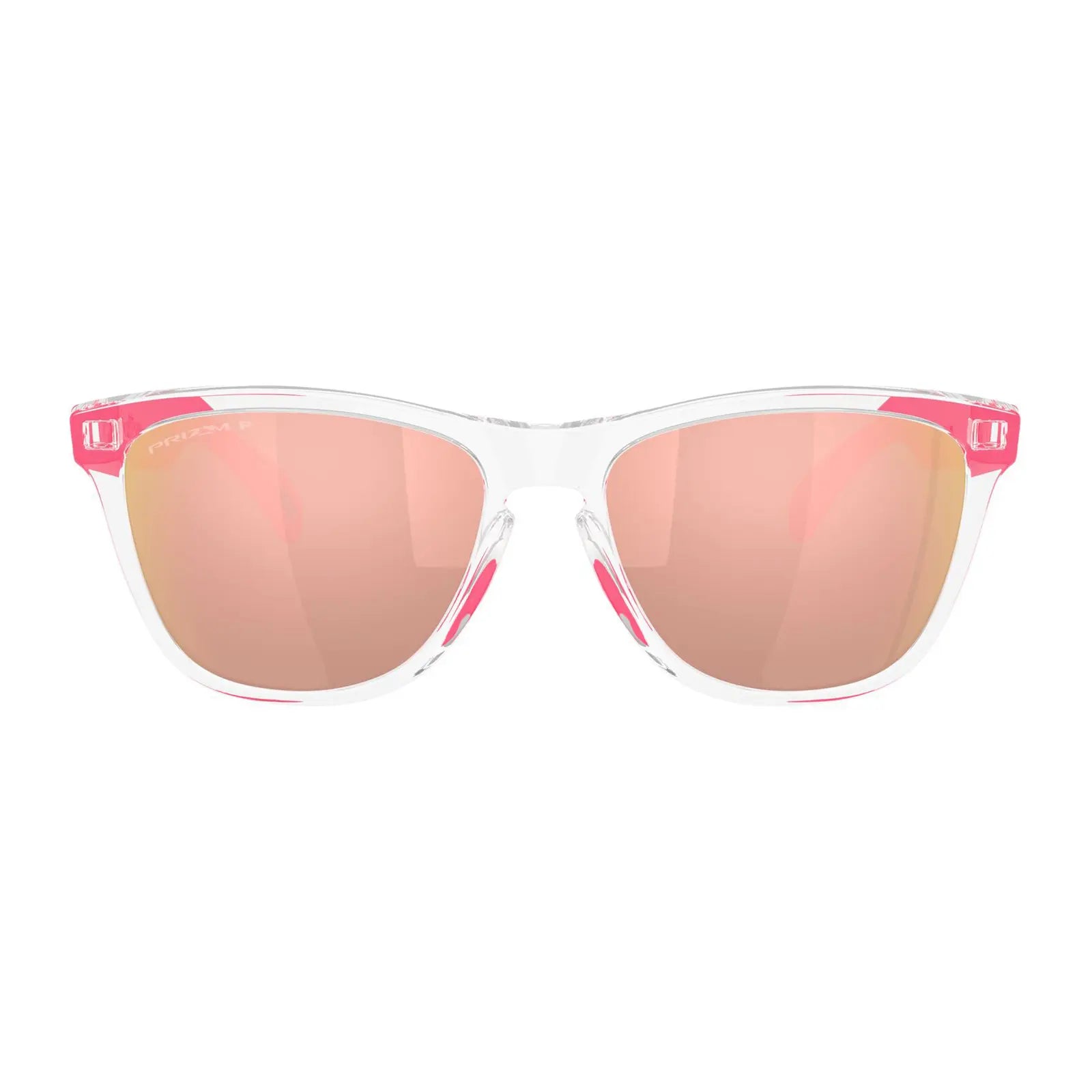 Oakley Frogskins Sunglasses Clear / Prizm Rose Gold Lens - FREE UK Shipping, FREE 365 Day Returns | Moto Central
