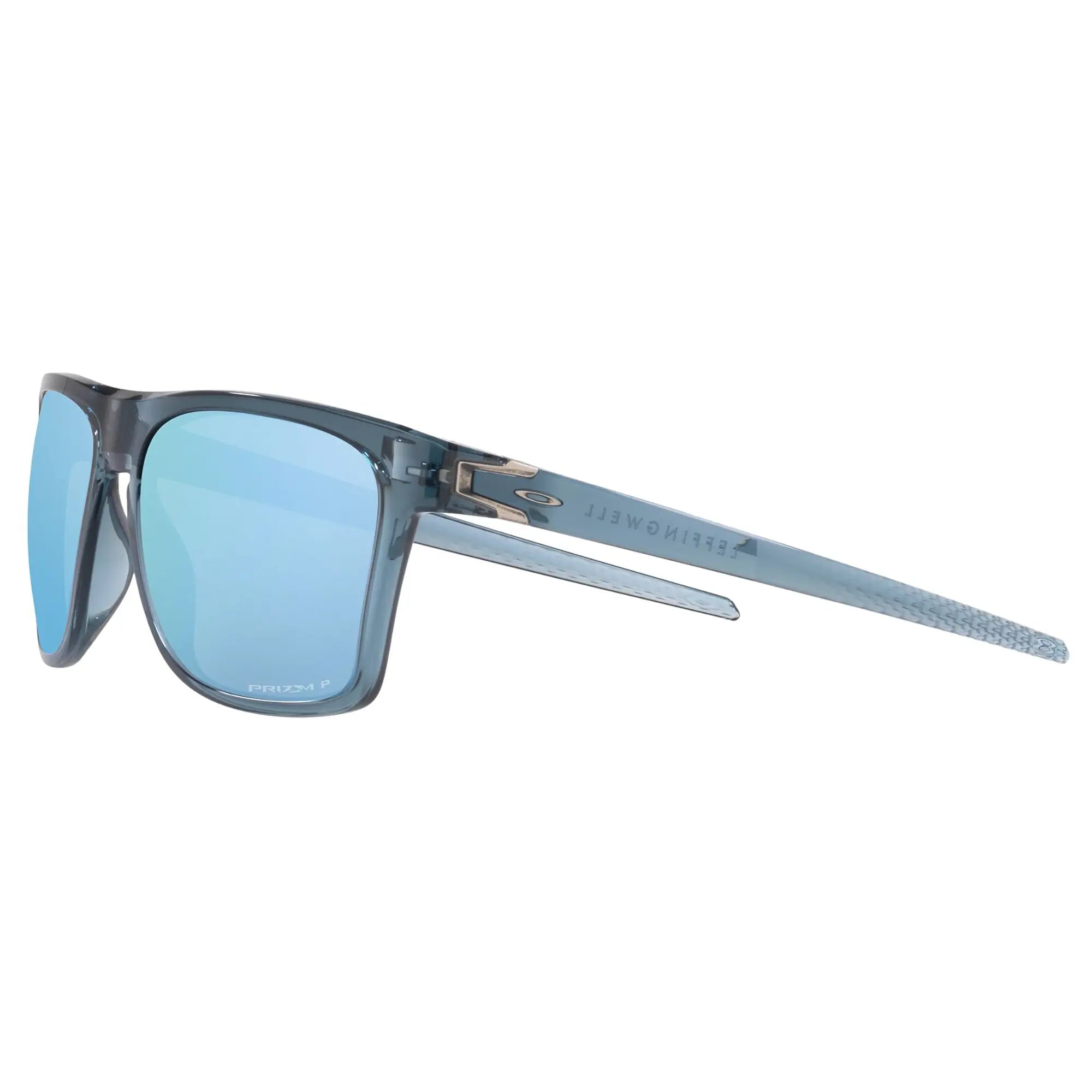 Oakley Leffingwell Sunglasses Crystal Black / Prizm Deep Water Polar Lens - FREE UK Shipping, FREE 365 Day Returns | Moto Central