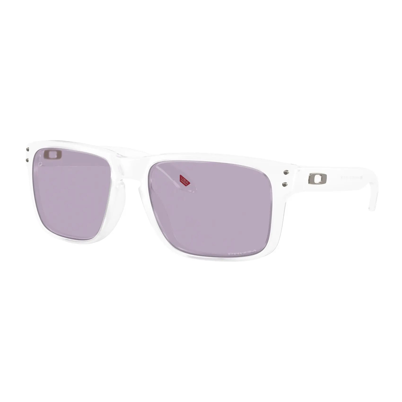 Oakley Holbrook Sunglasses Matt Clear / Prizm Slate Lens - FREE UK Shipping, FREE 365 Day Returns | Moto Central