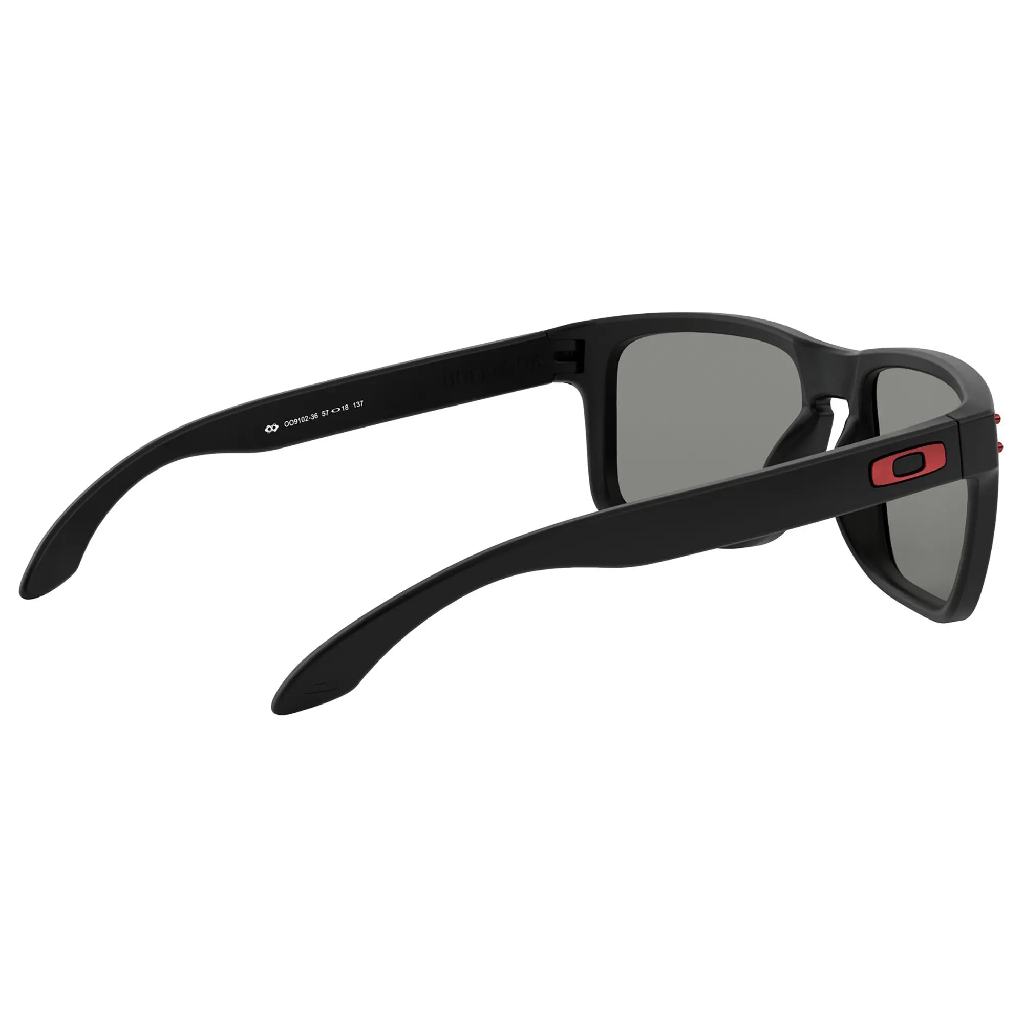 Oakley Holbrook Sunglasses Matt Black / Positive Red Iridium Lens - FREE UK Shipping, FREE 365 Day Returns | Moto Central