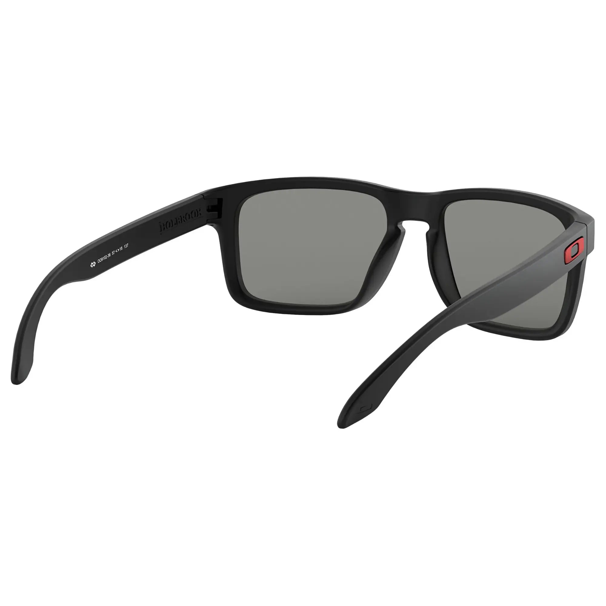 Oakley Holbrook Sunglasses Matt Black / Positive Red Iridium Lens - FREE UK Shipping, FREE 365 Day Returns | Moto Central