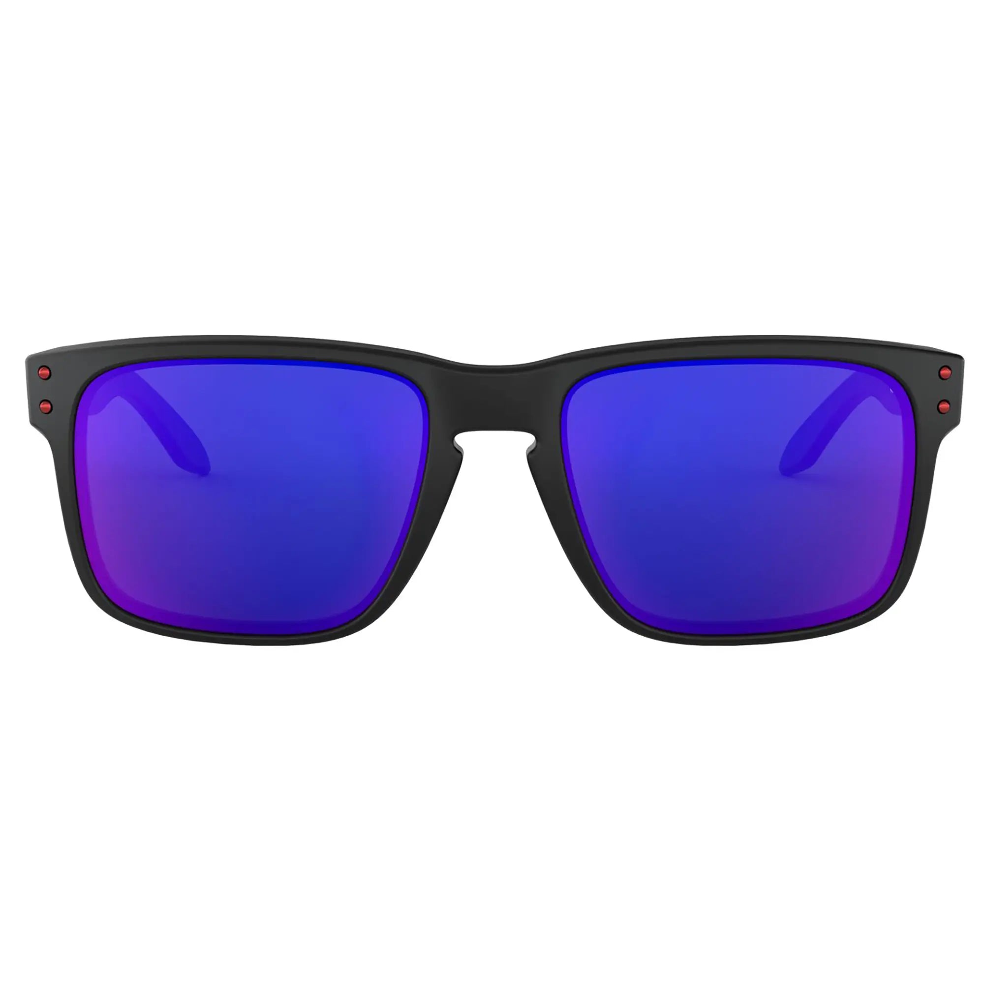 Oakley Holbrook Sunglasses Matt Black / Positive Red Iridium Lens - FREE UK Shipping, FREE 365 Day Returns | Moto Central