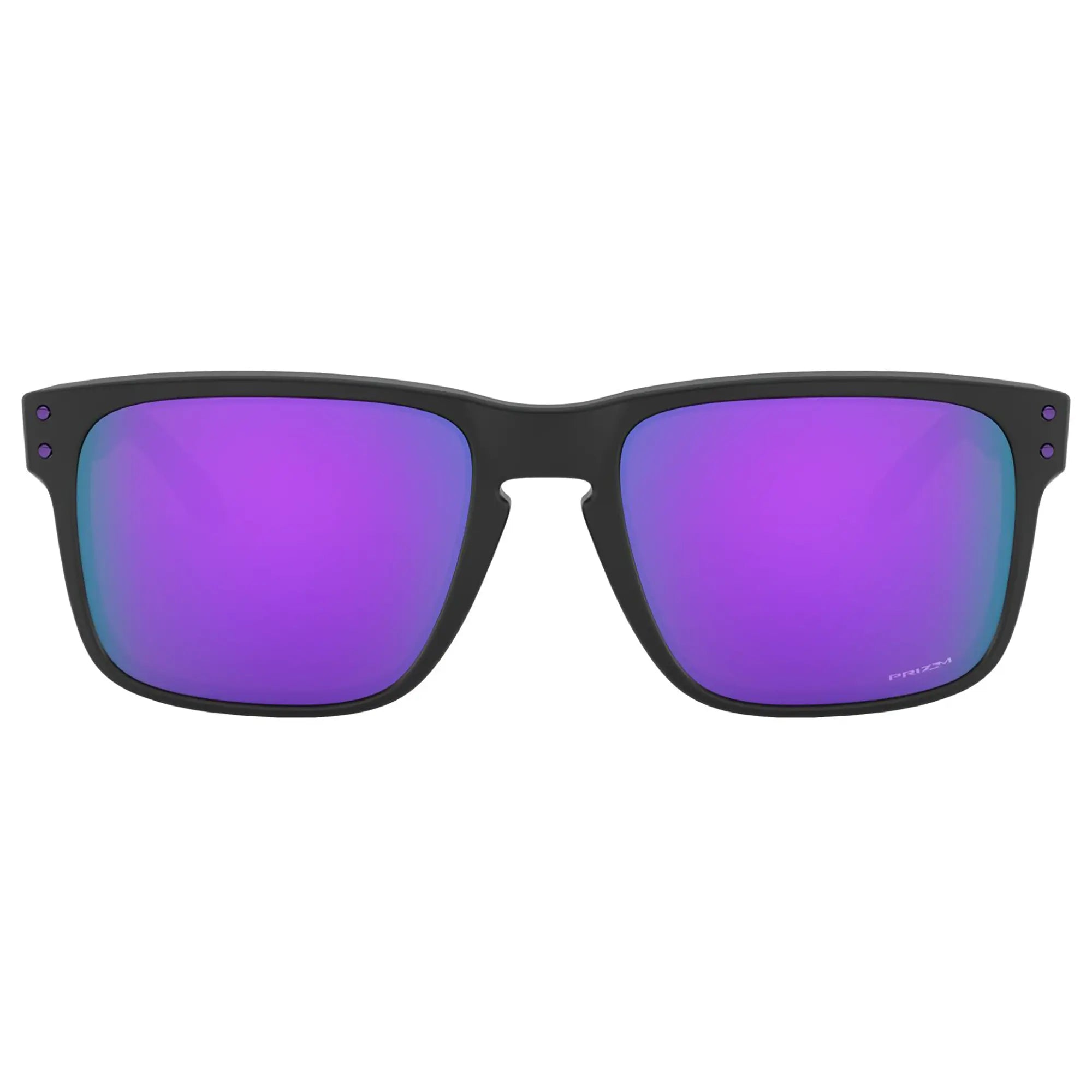 Oakley Holbrook Sunglasses Matt Black / Prizm Violet Lens - FREE UK Shipping, FREE 365 Day Returns | Moto Central