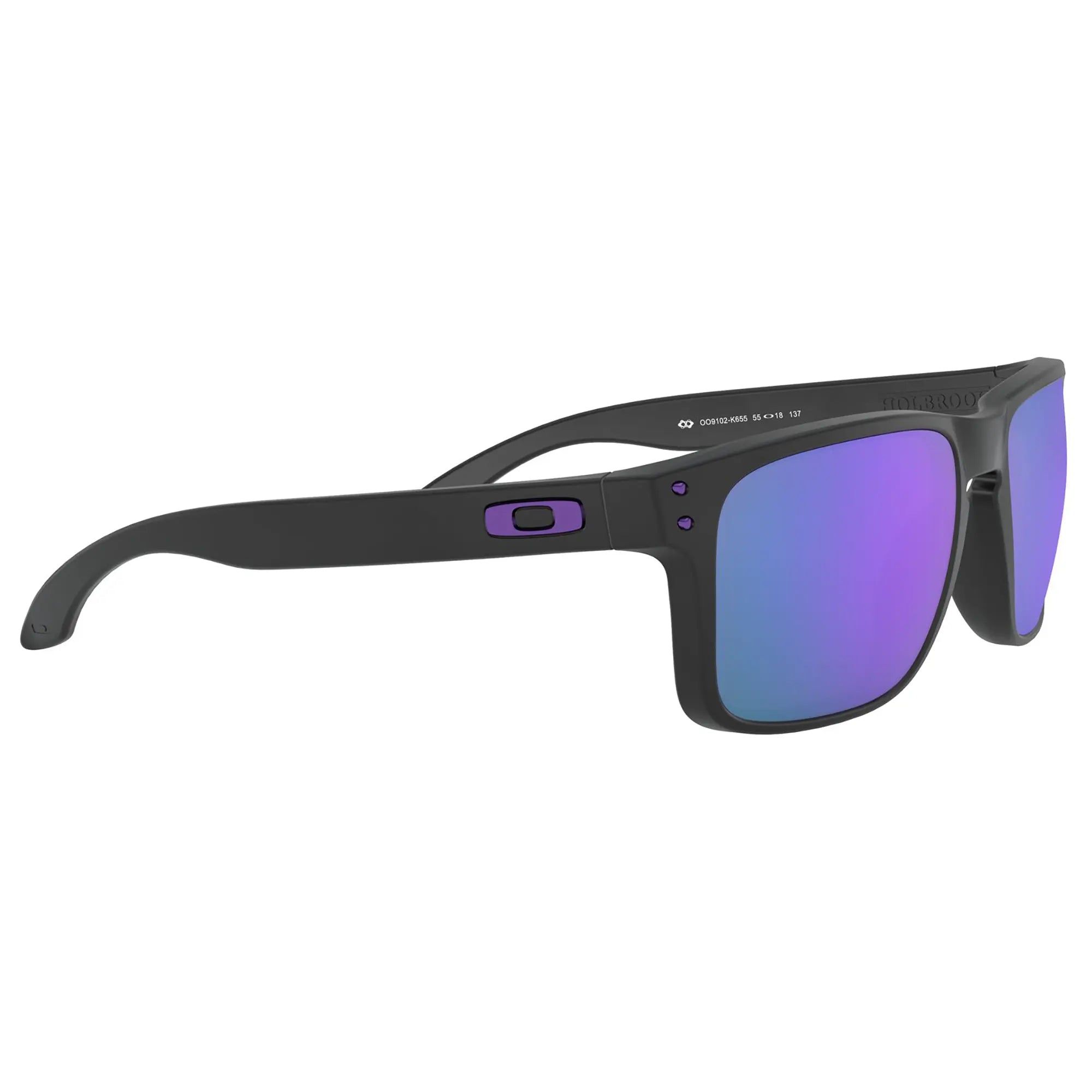 Oakley Holbrook Sunglasses Matt Black / Prizm Violet Lens - FREE UK Shipping, FREE 365 Day Returns | Moto Central