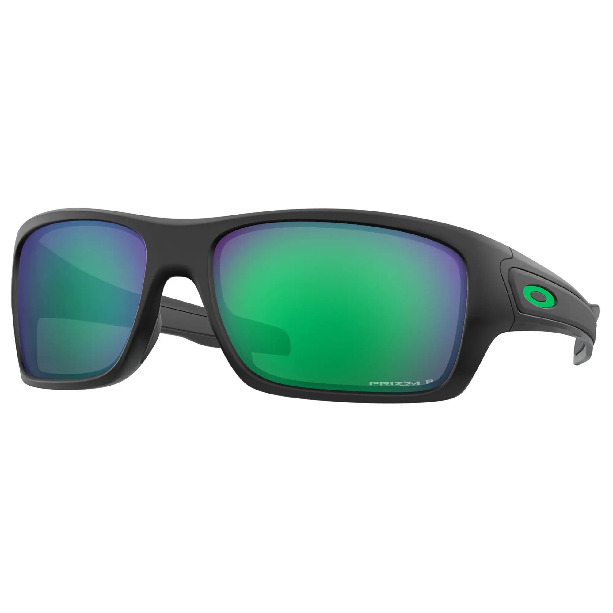 Oakley Turbine Sunglasses Matt Black / Prizm Jade Polarized Lens - FREE UK Shipping, FREE 365 Day Returns | Moto Central