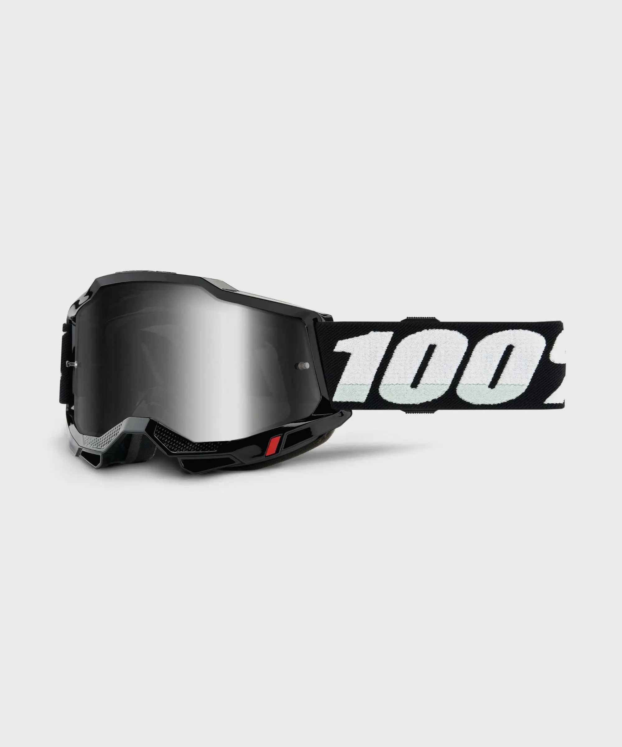 100% Accuri 2 Youth Goggles Neon Yellow / Mirror Silver Lens - FREE UK Shipping, FREE 365 Day Returns | Moto Central
