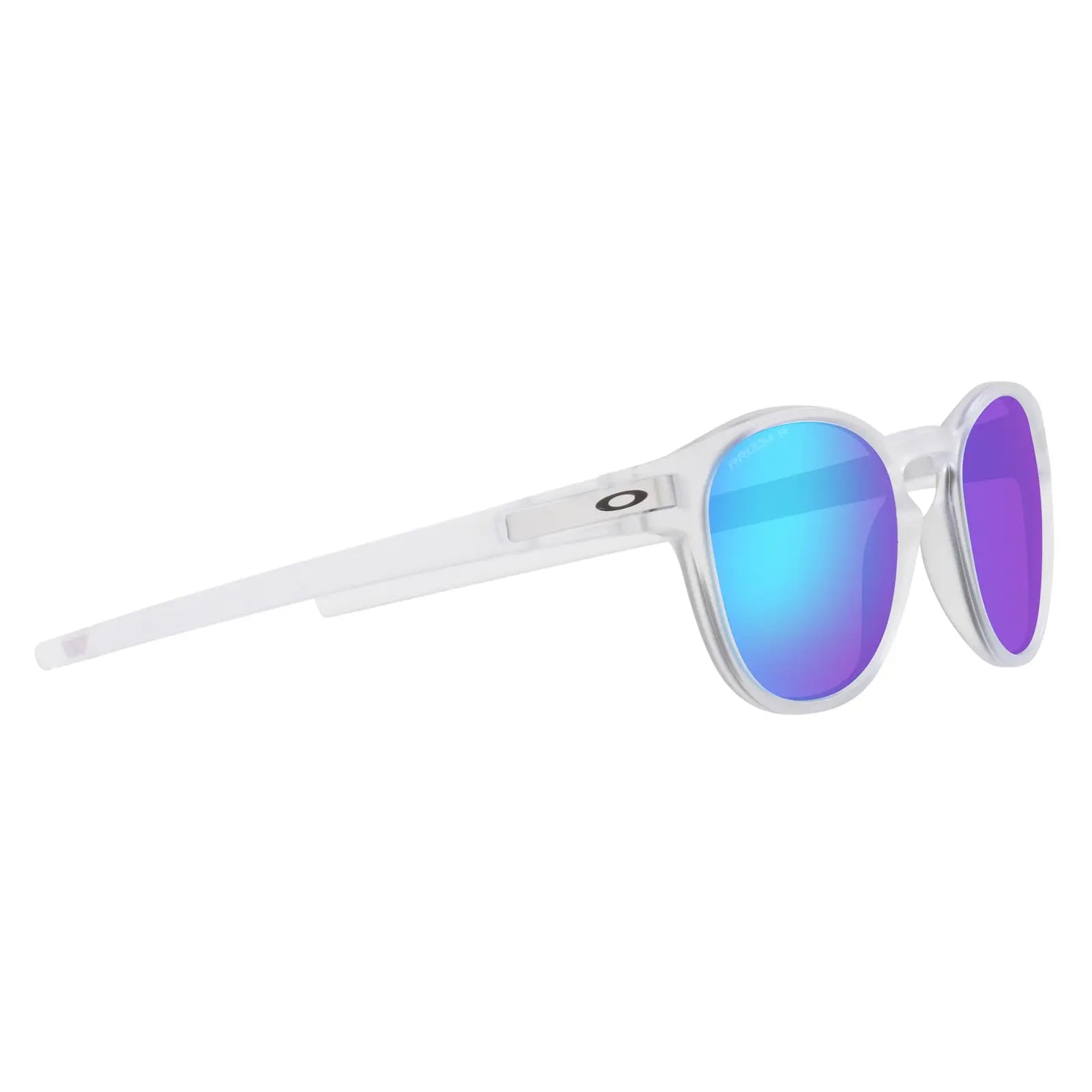 Oakley Latch Sunglasses Matt Clear / Prizm Sapphire Polarized - FREE UK Shipping, FREE 365 Day Returns | Moto Central