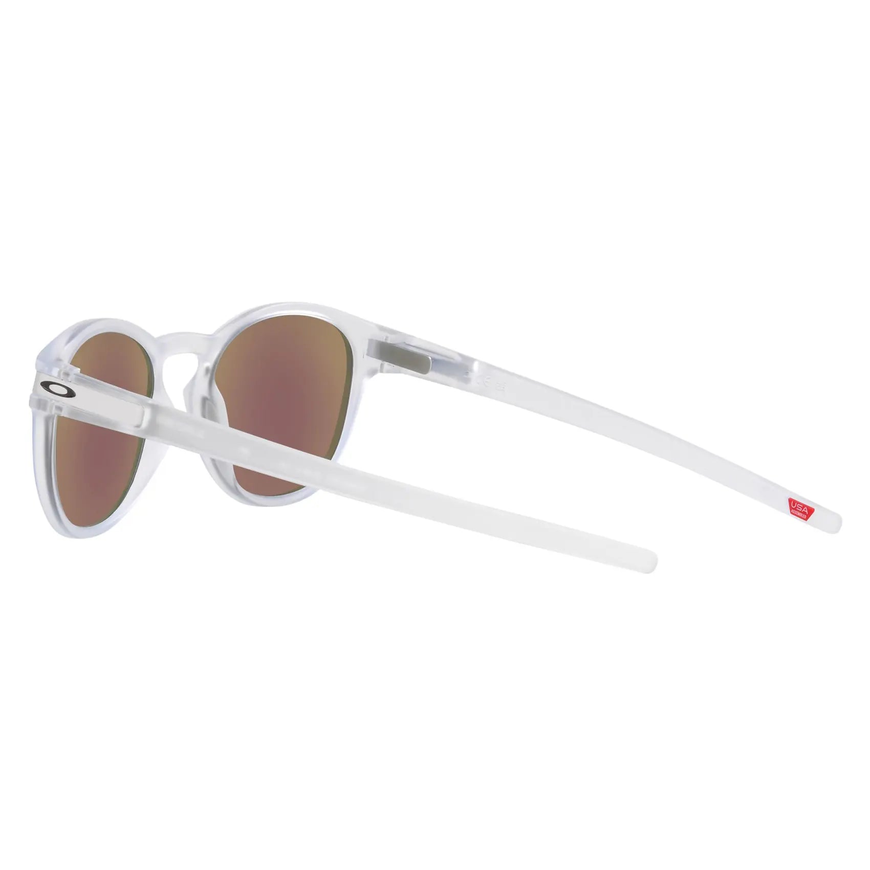 Oakley Latch Sunglasses Matt Clear / Prizm Sapphire Polarized - FREE UK Shipping, FREE 365 Day Returns | Moto Central