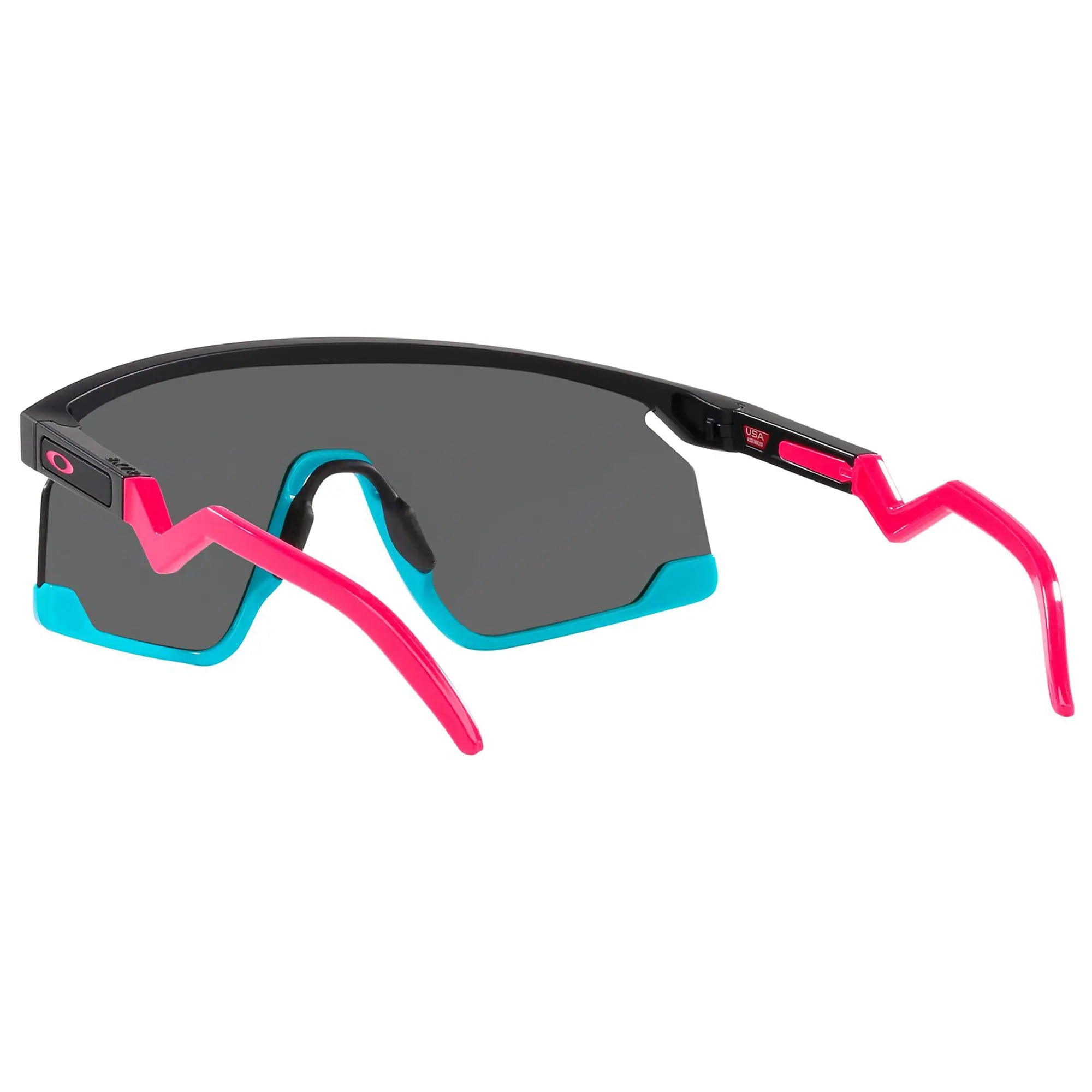 Oakley BXTR Sunglasses Matt Black Pink / Prizm Black Lens - FREE UK Shipping, FREE 365 Day Returns | Moto Central
