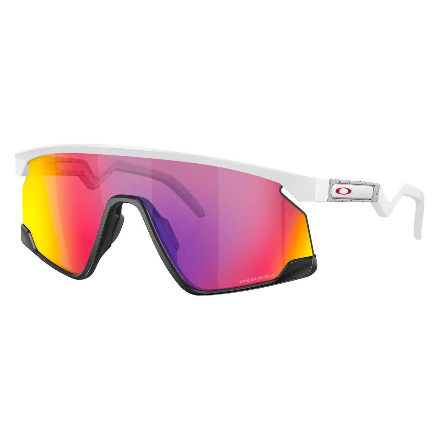 Oakley BXTR Sunglasses Matt White / Prizm Road - FREE UK Shipping, FREE 365 Day Returns | Moto Central
