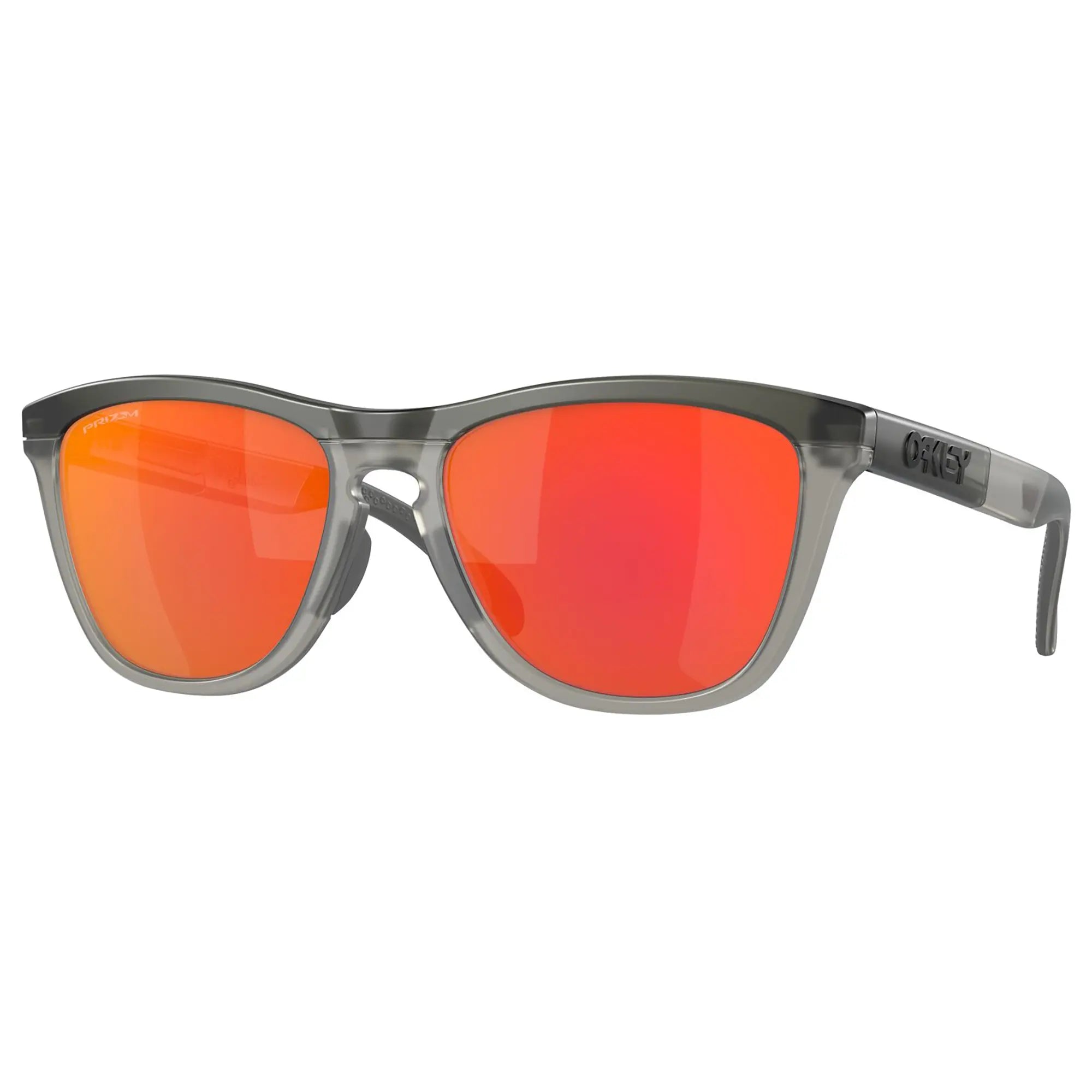 Oakley Frogskins Range Sunglasses Matt Grey Smoke / Grey Ink / Prizm Ruby Lens - FREE UK Shipping, FREE 365 Day Returns | Moto Central