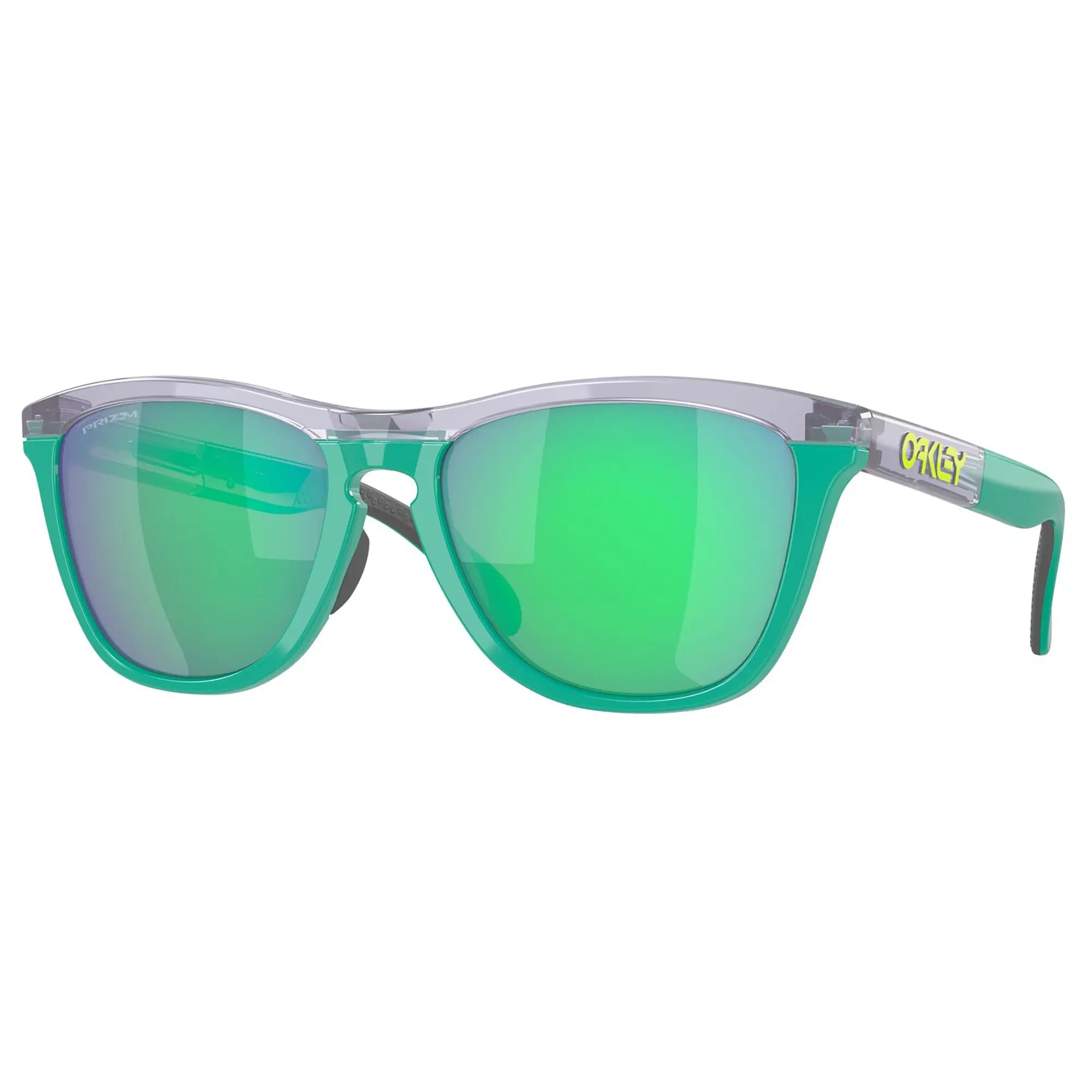 Oakley Frogskins Range Sunglasses Transparent Lilac / Prizm Jade Lens - FREE UK Shipping, FREE 365 Day Returns | Moto Central