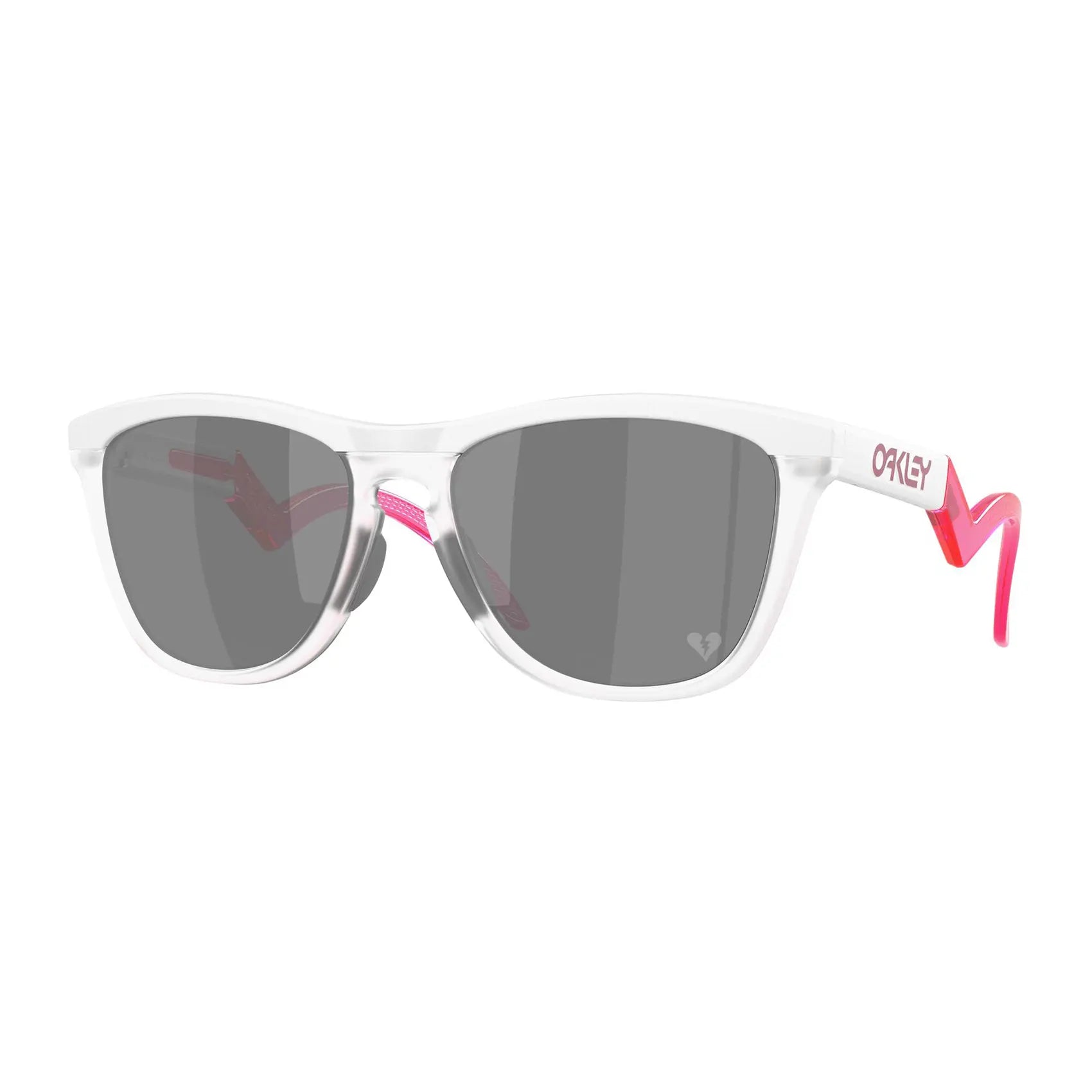 Oakley Frogskins Hybrid Sunglasses Matt White / Prizm Black Lens - FREE UK Shipping, FREE 365 Day Returns | Moto Central