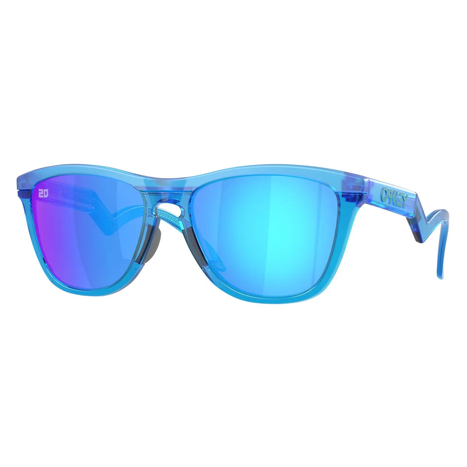 Oakley Frogskins Hybrid Sunglasses Matt Acid Blue / Prizm Sapphire - FREE UK Shipping, FREE 365 Day Returns | Moto Central