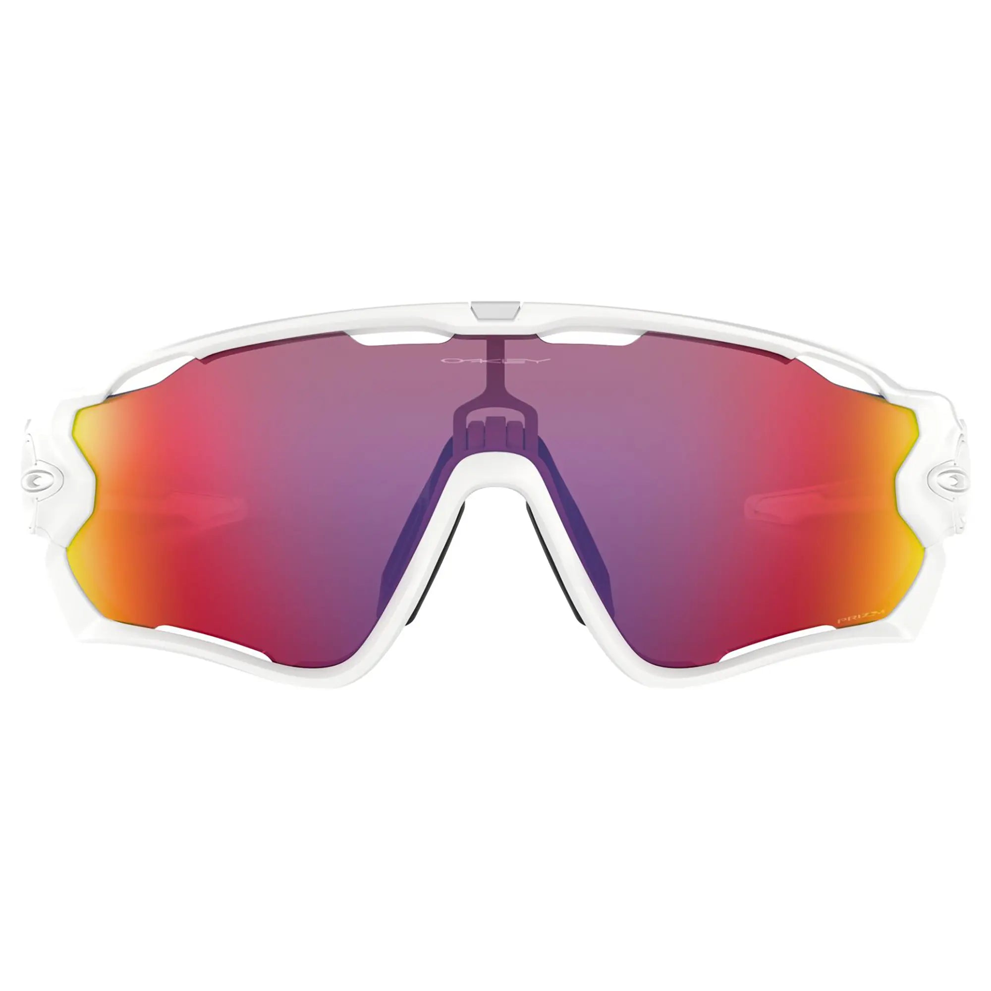 Oakley Jawbreaker Sunglasses Polished White / Prizm Road Lens - FREE UK Shipping, FREE 365 Day Returns | Moto Central