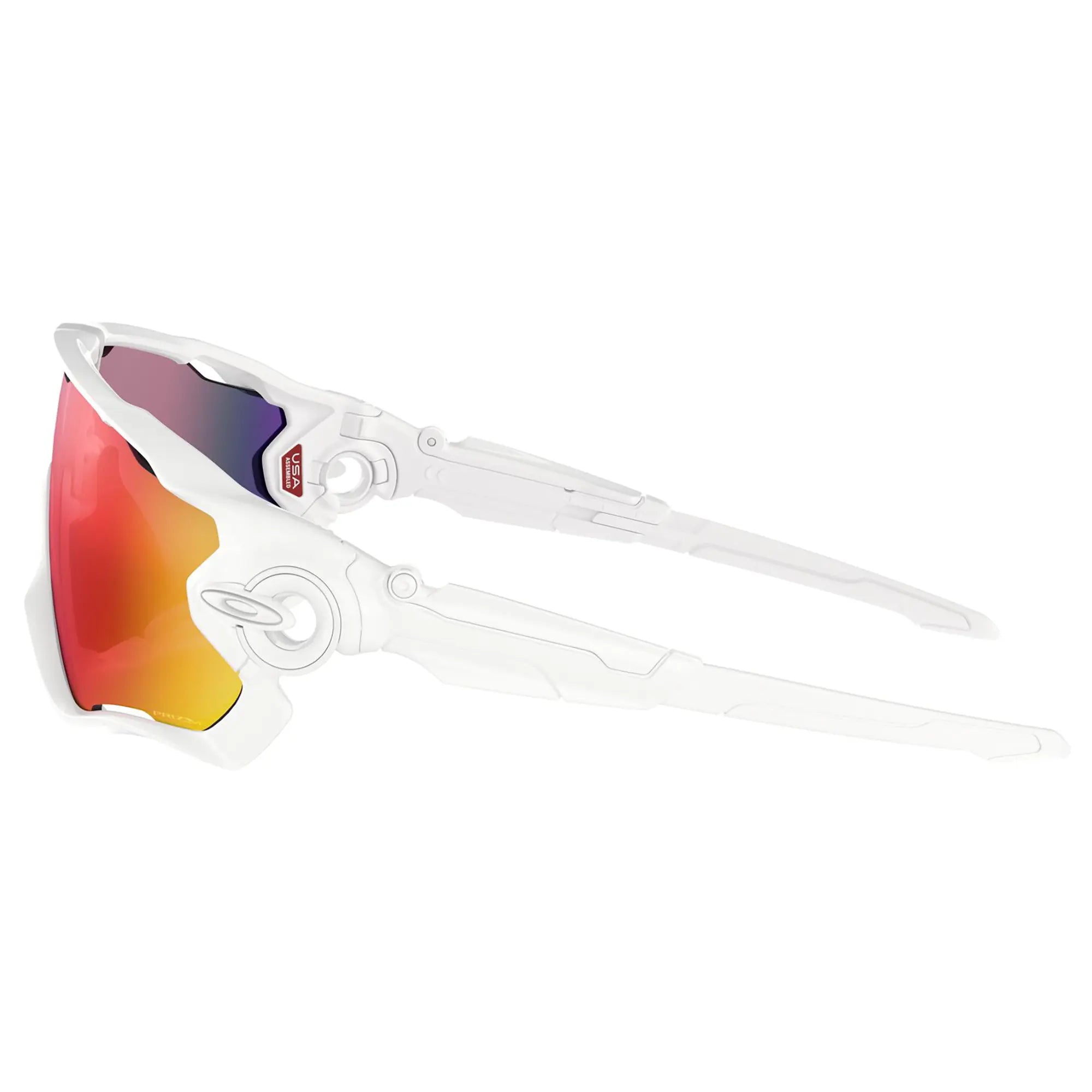 Oakley Jawbreaker Sunglasses Polished White / Prizm Road Lens - FREE UK Shipping, FREE 365 Day Returns | Moto Central