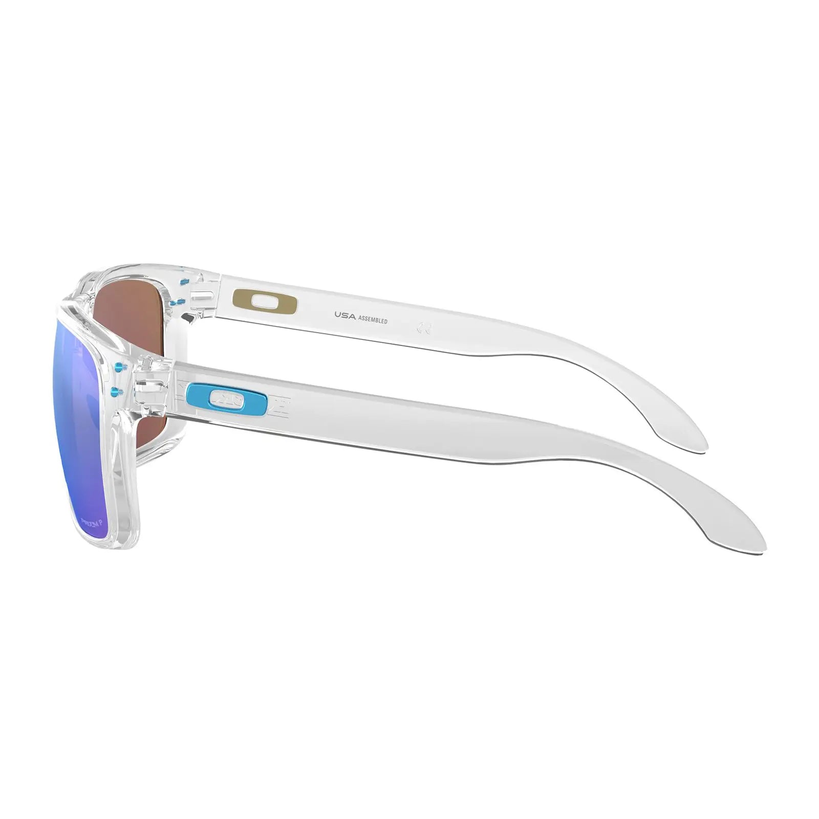 Oakley Holbrook XL Sunglasses Polished Clear / Prizm Sapphire Iridium Polar Lens - FREE UK Shipping, FREE 365 Day Returns | Moto Central