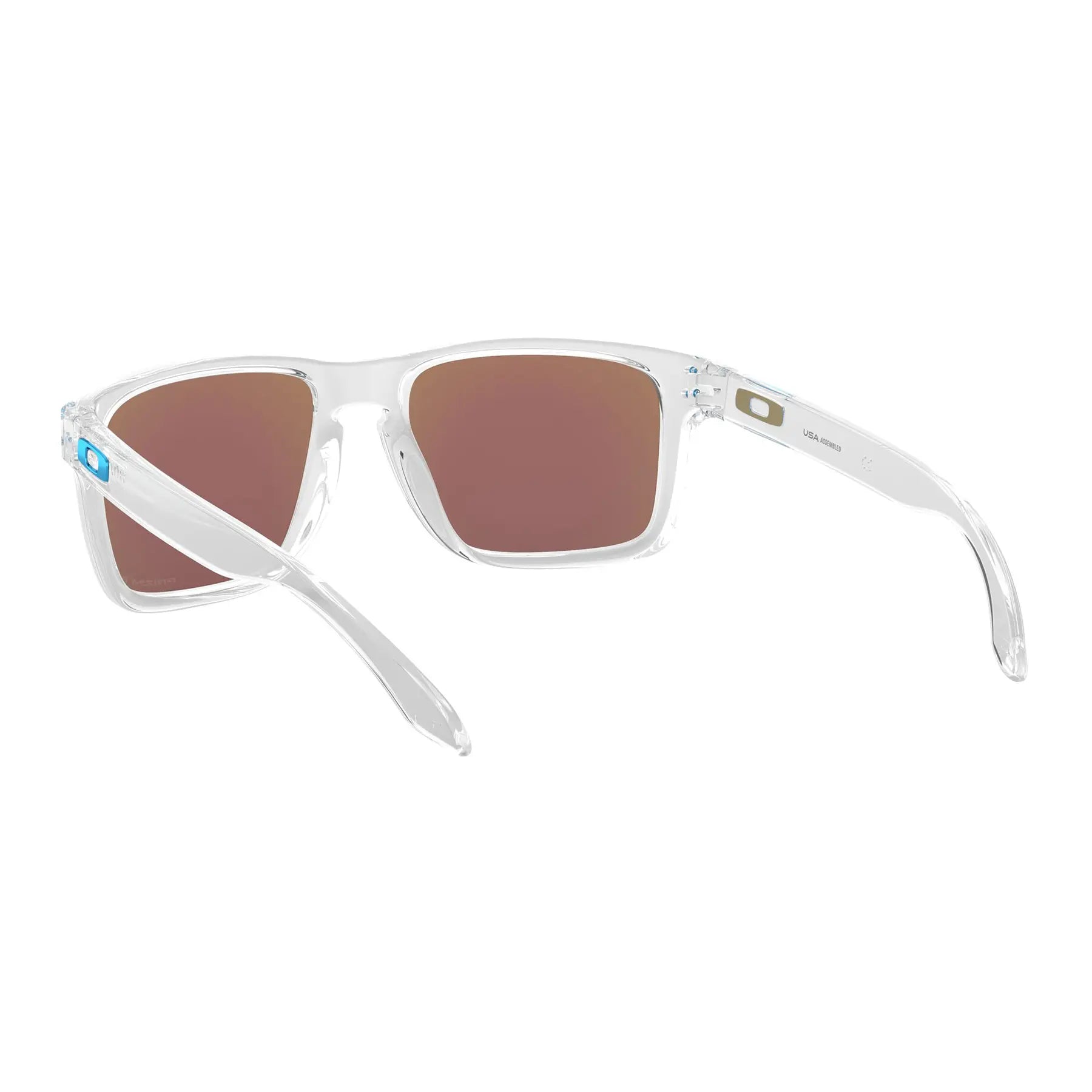 Oakley Holbrook XL Sunglasses Polished Clear / Prizm Sapphire Iridium Polar Lens - FREE UK Shipping, FREE 365 Day Returns | Moto Central