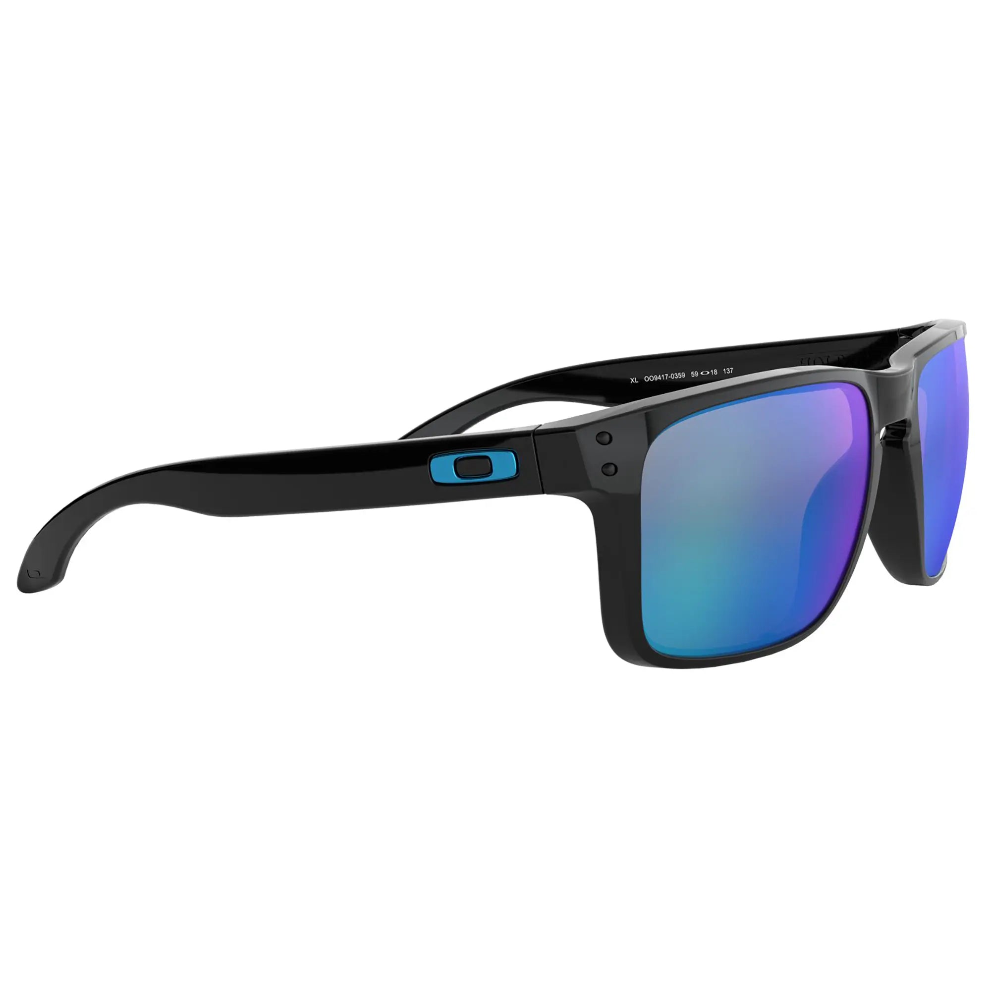 Oakley Holbrook XL Sunglasses Polished Black / Prizm Sapphire Lens - FREE UK Shipping, FREE 365 Day Returns | Moto Central
