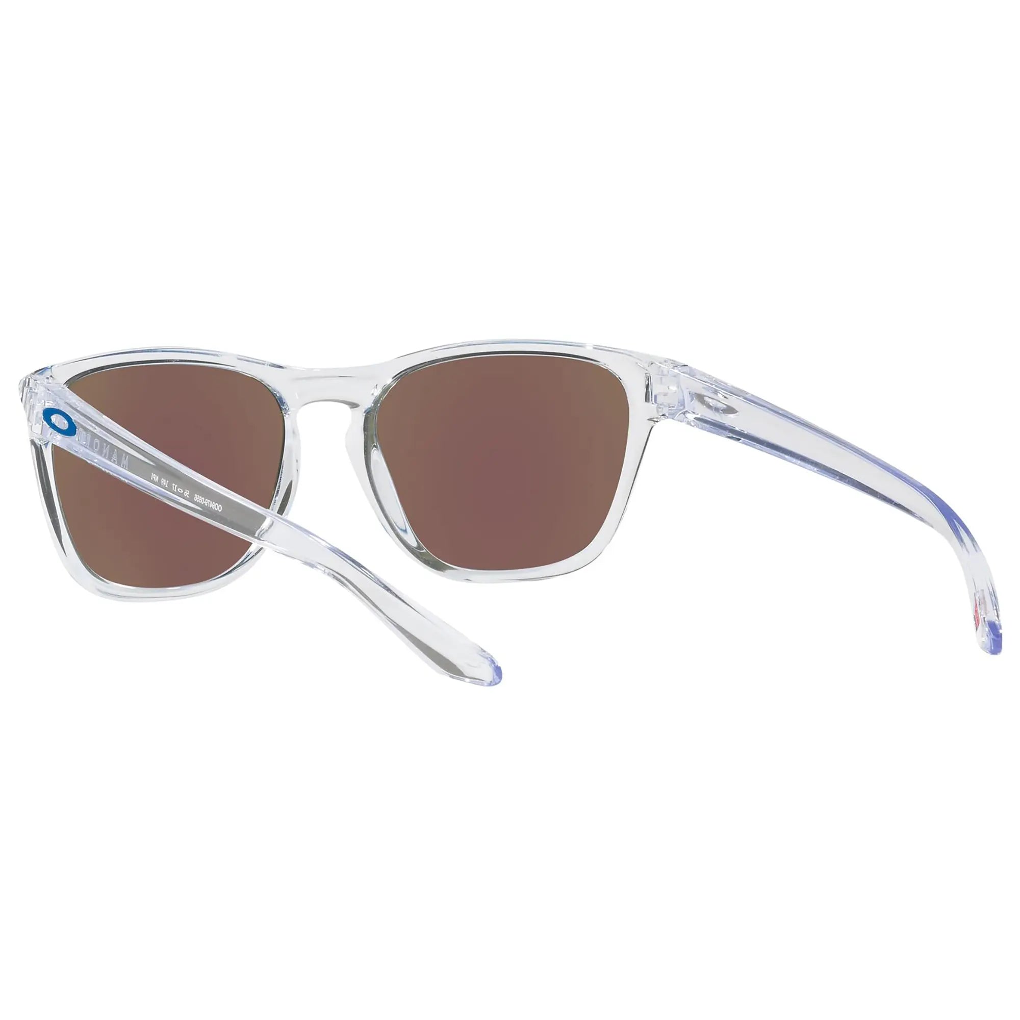 Oakley Manorburn Sunglasses Polished Clear / Prizm Sapphire Lens - FREE UK Shipping, FREE 365 Day Returns | Moto Central