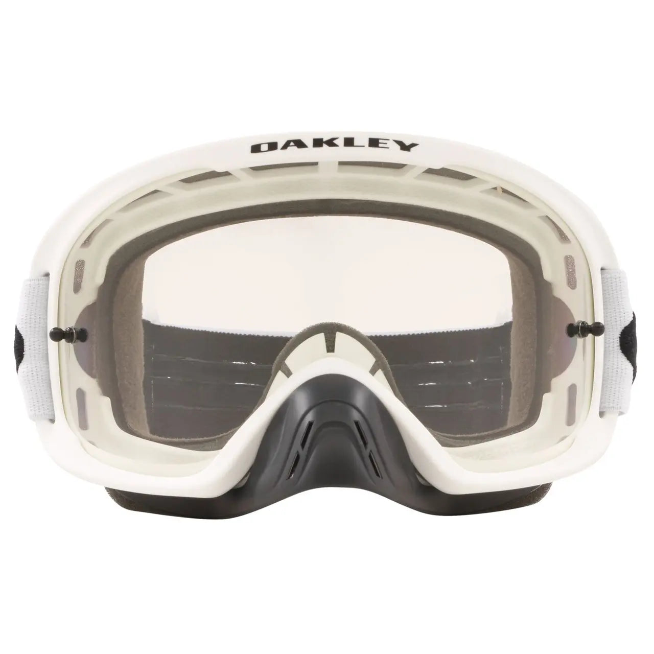 Oakley O Frame 2.0 Pro MX Goggles Matt White / Clear - FREE UK Shipping, FREE 365 Day Returns | Moto Central