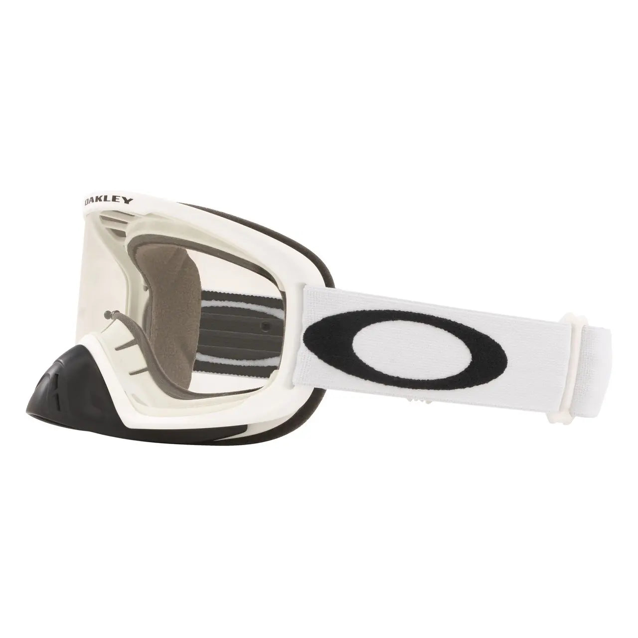 Oakley O Frame 2.0 Pro MX Goggles Matt White / Clear - FREE UK Shipping, FREE 365 Day Returns | Moto Central