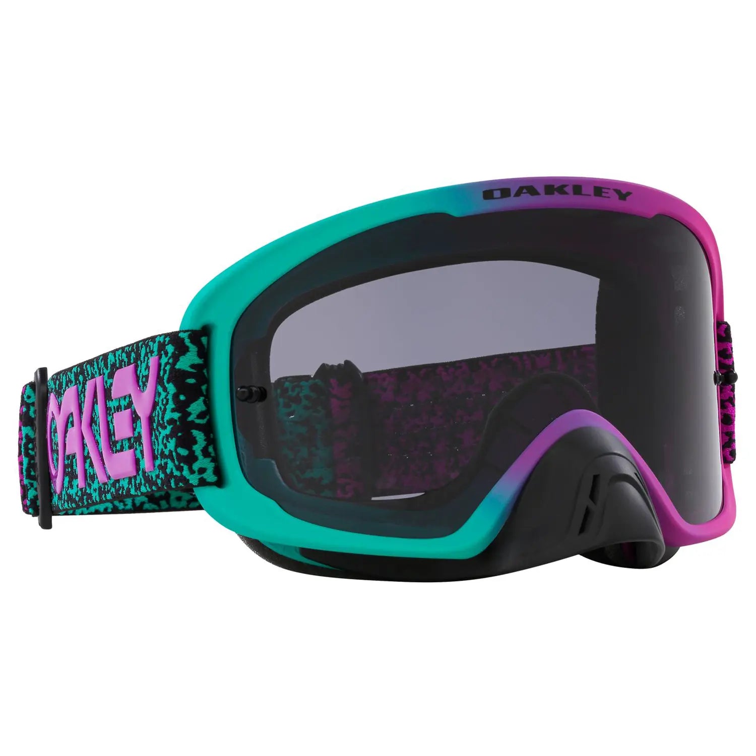 Oakley O Frame 2.0 Pro Celeste Purple Viper MX Goggles Dark Grey - FREE UK Shipping, FREE 365 Day Returns | Moto Central