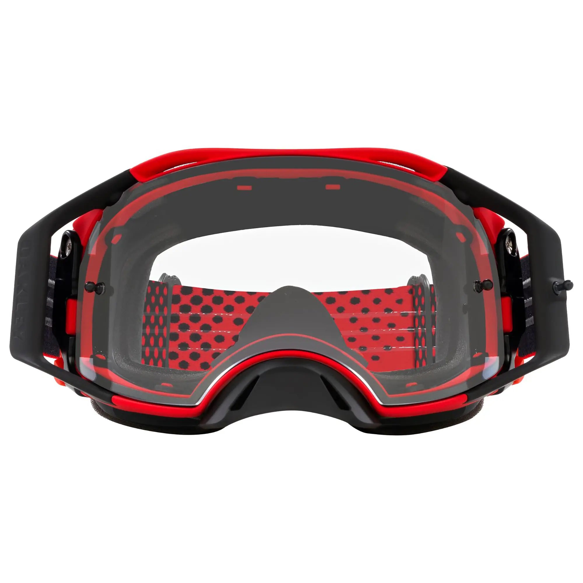 Oakley Airbrake Moto B1B MX Goggles Red / Clear - FREE UK Shipping, FREE 365 Day Returns | Moto Central