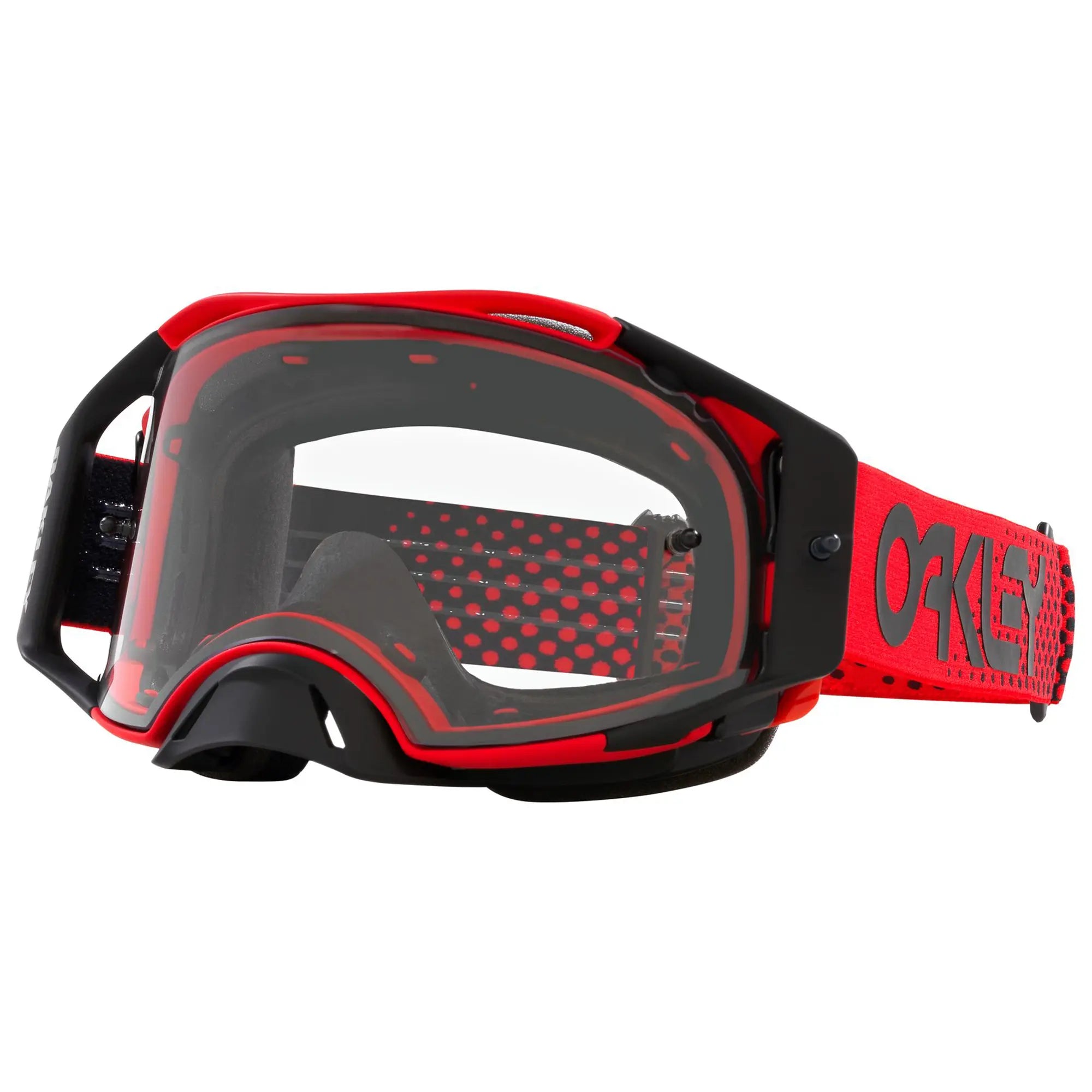 Oakley Airbrake Moto B1B MX Goggles Red / Clear - FREE UK Shipping, FREE 365 Day Returns | Moto Central