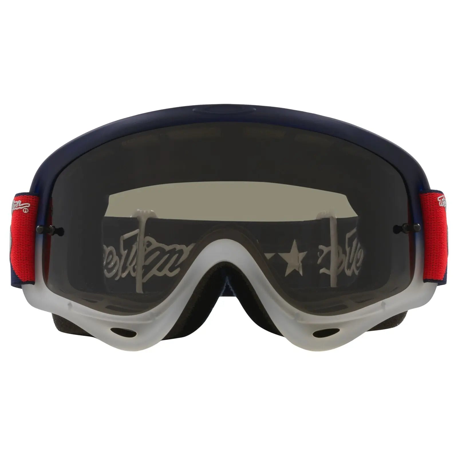 Oakley O Frame TLD MX Goggles Red / White / Blue Stars / Dark Grey - FREE UK Shipping, FREE 365 Day Returns | Moto Central