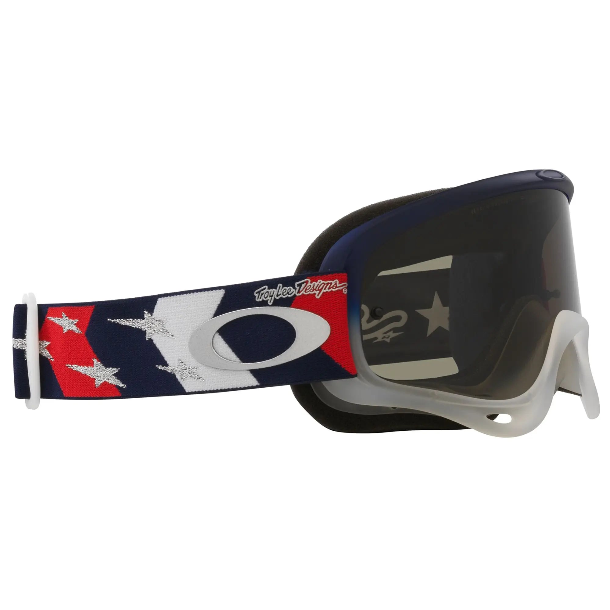 Oakley O Frame TLD MX Goggles Red / White / Blue Stars / Dark Grey - FREE UK Shipping, FREE 365 Day Returns | Moto Central